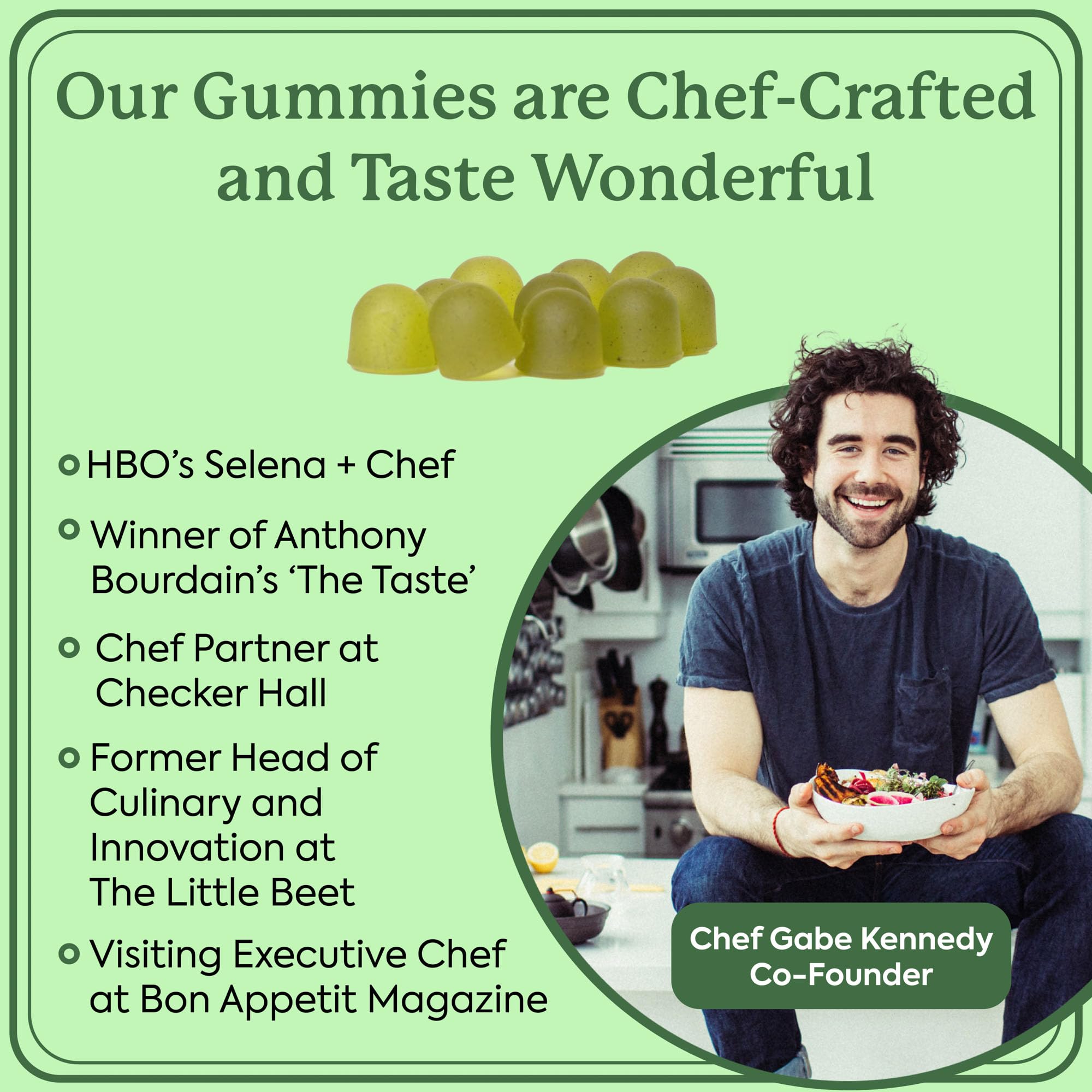 WonderGreens Kids Super Veggie Gummies – Sugar-Free, Allergen-Free Multivitamin for Picky Eaters with Probiotics – Tummy & Immune Support – Green Apple Flavor (30 Count)