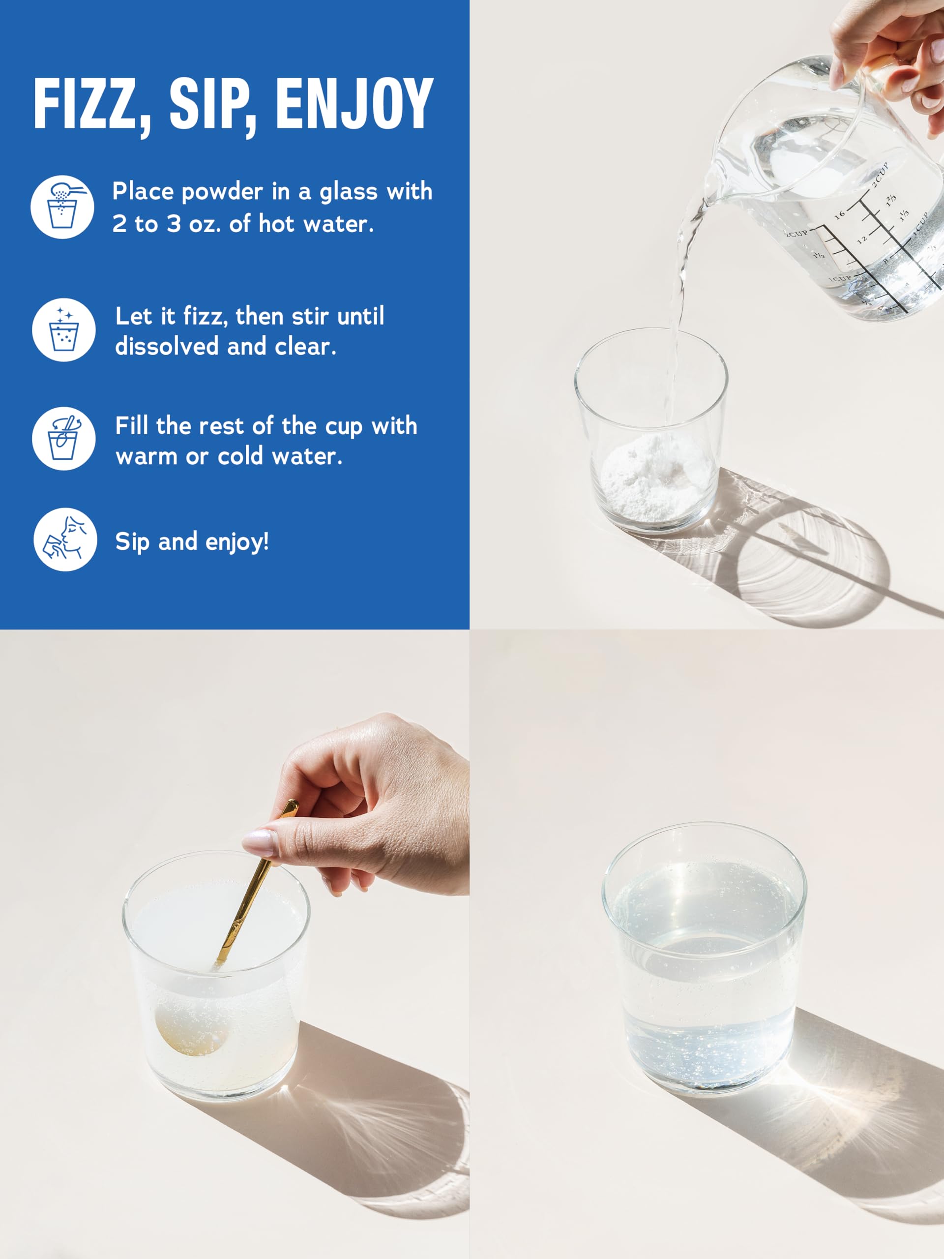 Natural Vitality Calm Powder Rasp Lemon, 8 oz