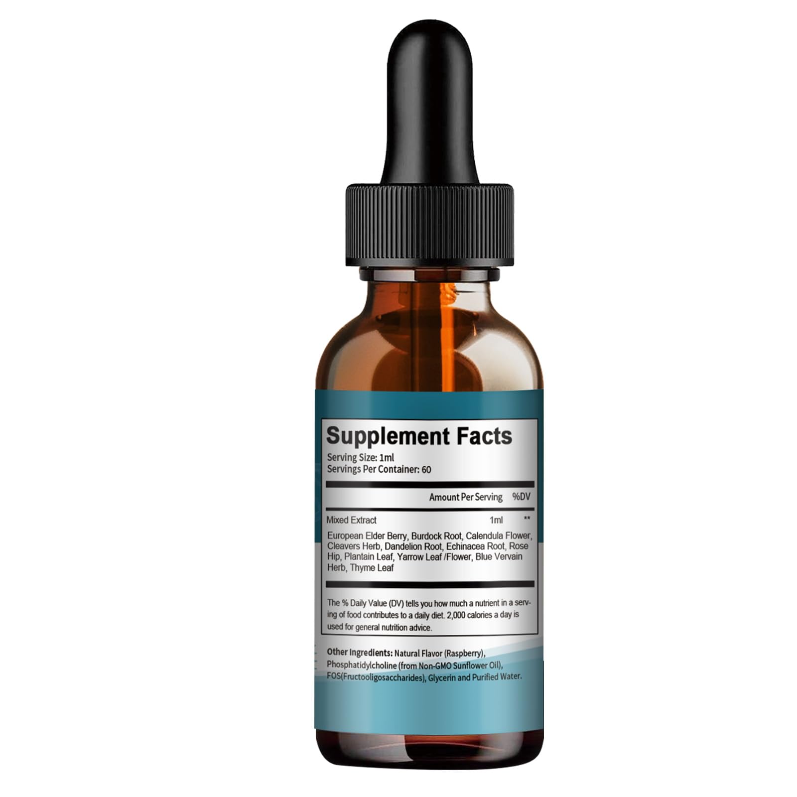 Liposomal Lymphatic Drainage Drops - 11 In 1 Organic Lymphatic Drainage Supplement with Burdock Root, Echinacea, Elderberry, Calendula, Cleavers Herb, Dandelion Supports Lymphatic Health 2 FL.OZ