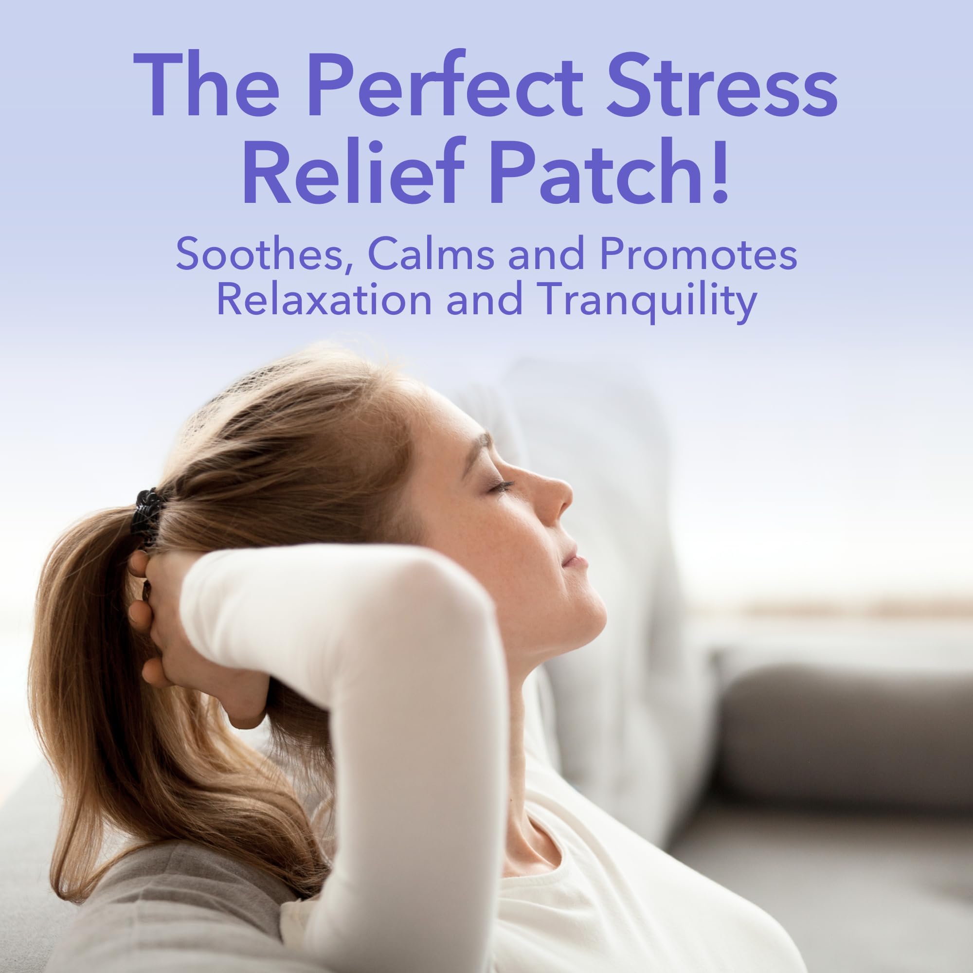 Laki Naturals Relax Patch (Pack of 8) | Natural Plant-Based Ingredients for Stress and Worry | Calming Formula for Better Sleep