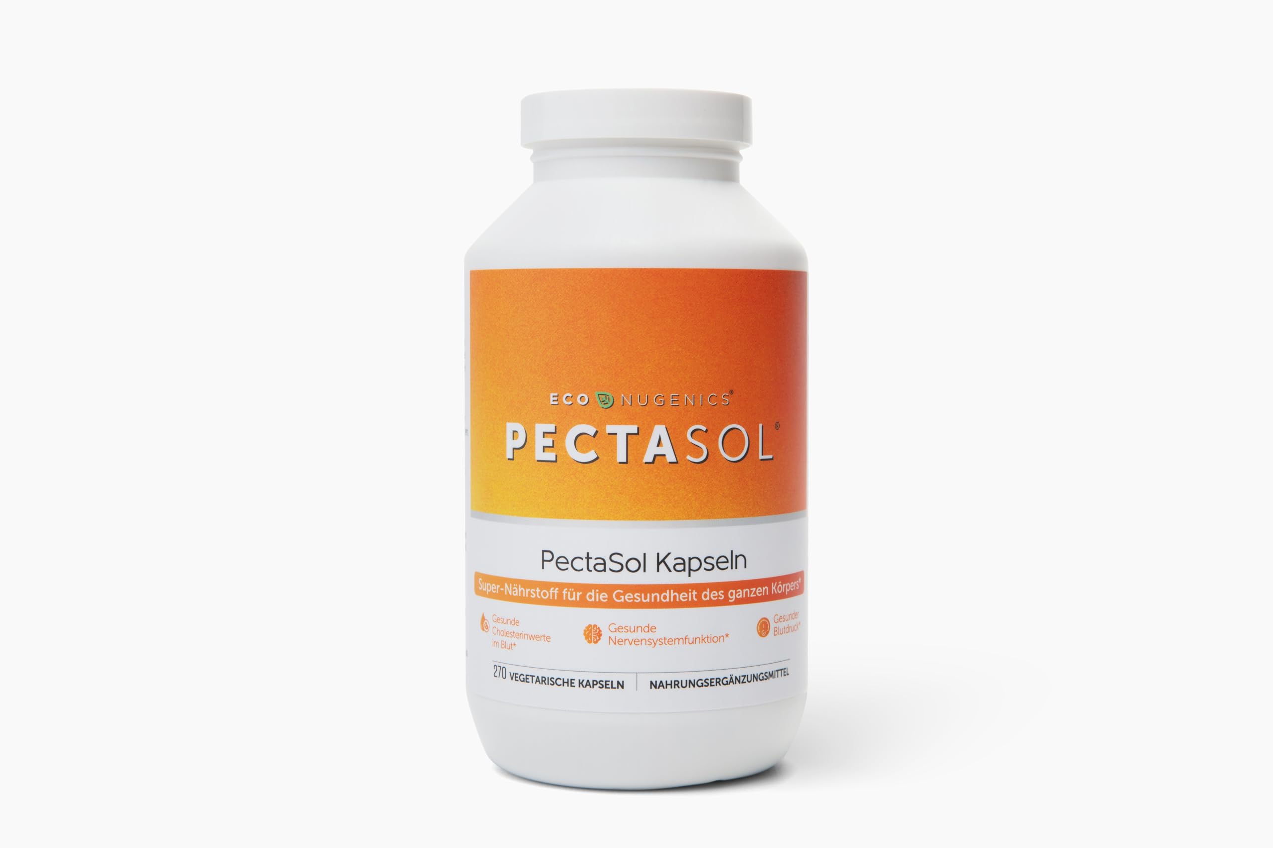 PectaSol Modified Citrus Pectin – 270 Capsules – Total-Body Health Supplement to Support the Heart, Immune System, Inflammation Response & Healthy Aging + Maintain Healthy Galectin-3 Levels