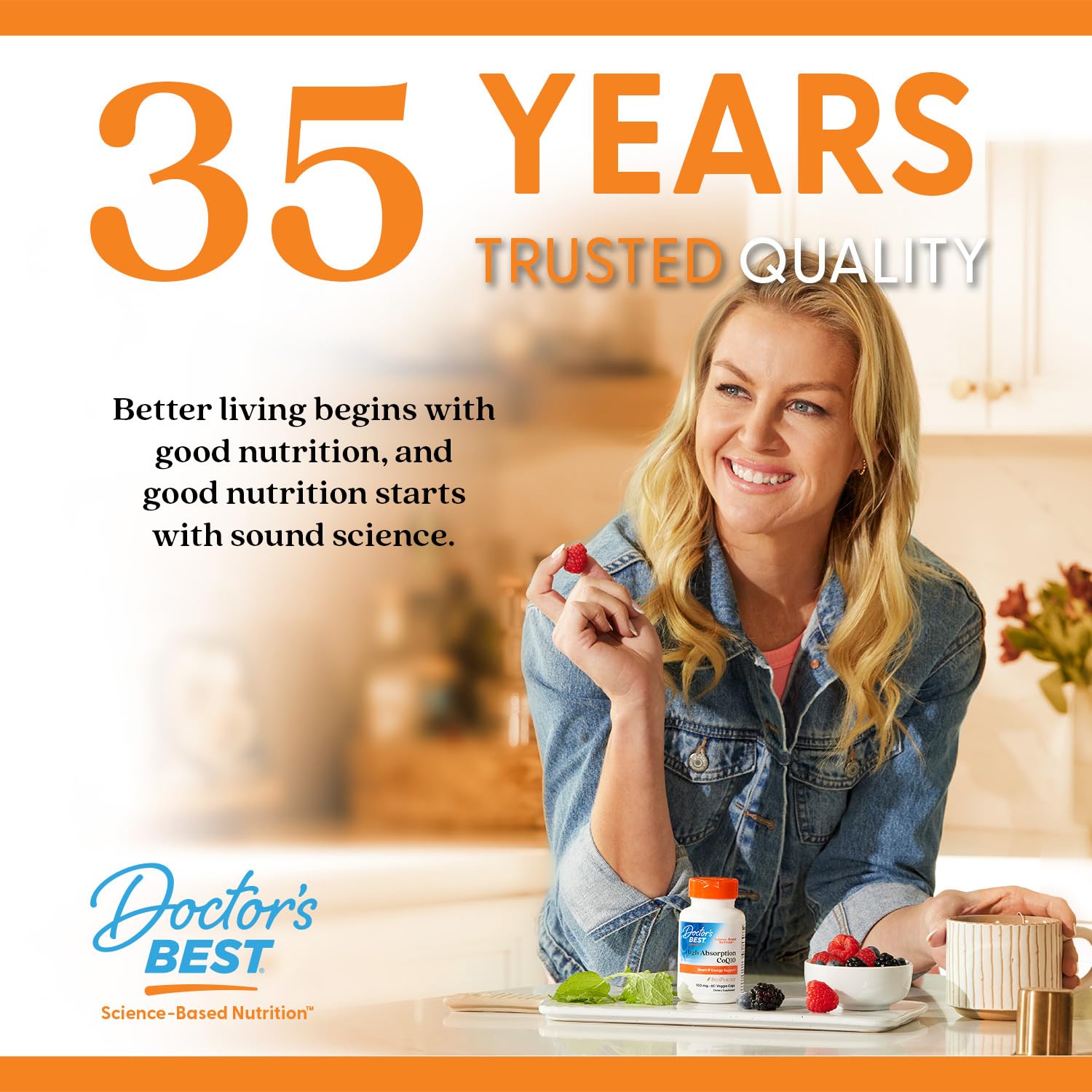 Doctor's Best High Absorption CoQ10 200mg with BioPerine Supplement - Coenzyme Q10 Softgels for Heart Health & Antioxidant Support, CoQ10 200 mg for Women & Men, Non GMO - 60 Veg Softgels