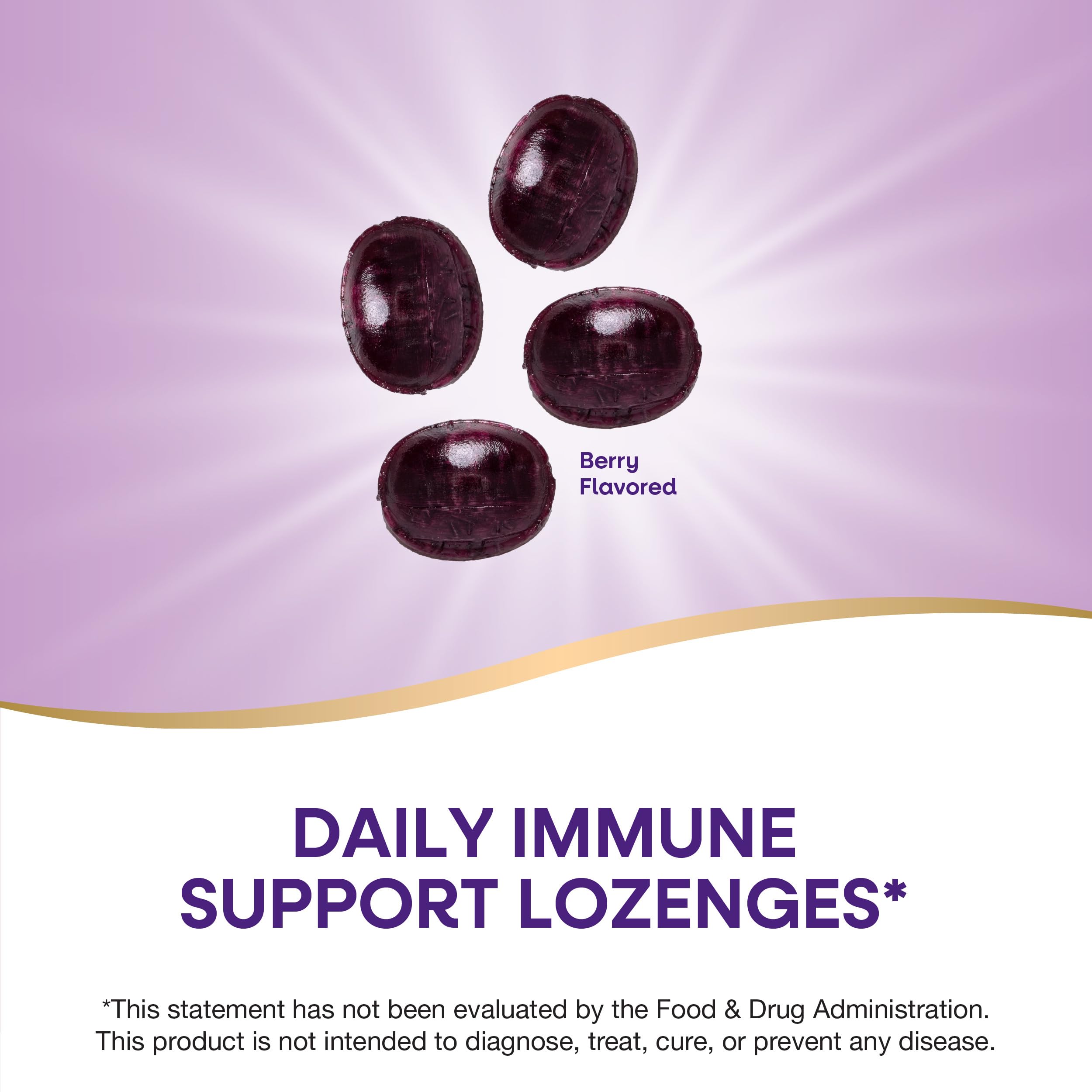 Nature’s Way Sambucus Immune Lozenges – Immune Lozenges for On-the-Go Use*– Zinc, Vitamin C & Black Elderberry Extract – Vegan & Gluten-Free - Original Elderberry Flavor - 72 Count (72 Servings, 3 pk)