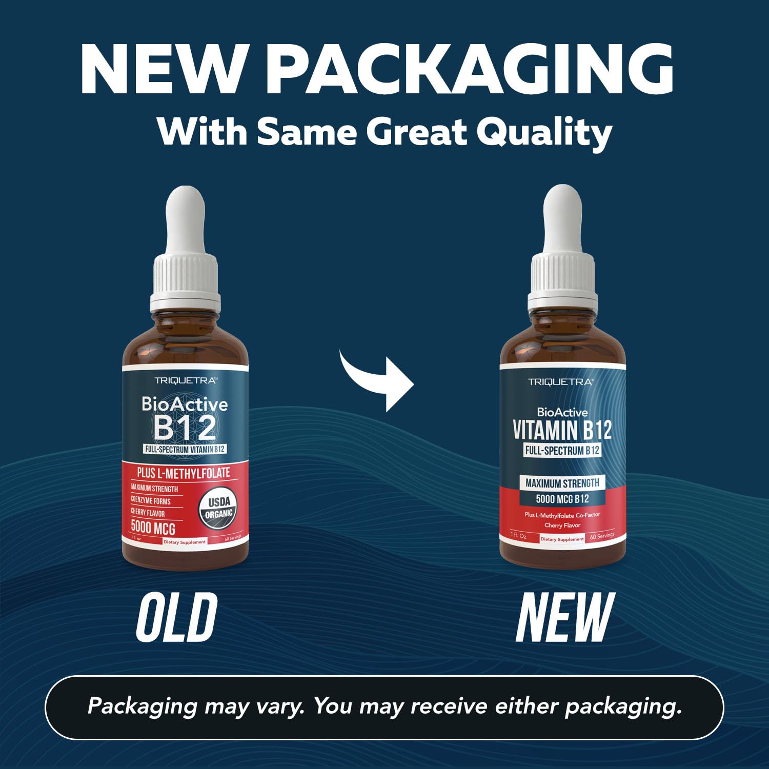 BioActive Vitamin B12 5000 mcg | Contains 3 BioActive Forms B12 Plus Methylfolate Cofactor - Methyl B12, Adenosyl B12 & Hydroxy B12 | Sublingual Form, Berry Flavor, Organic, Vegan (60 Servings)