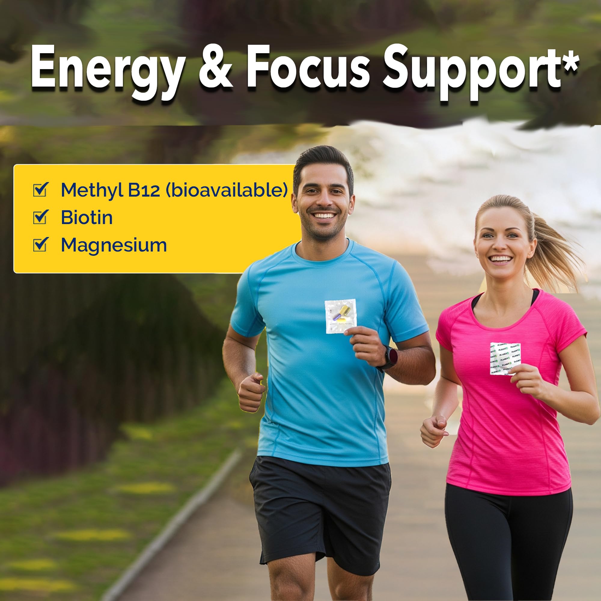 Daily Vitamin Packs for Men & Women – Immune, Energy & Heart Support with Vitamin D3, Omega-3, Probiotics, Methyl B12 & Vitamin C – Multivitamin with Lutein – Planet 3 Vitamin Packs, 30 Packets