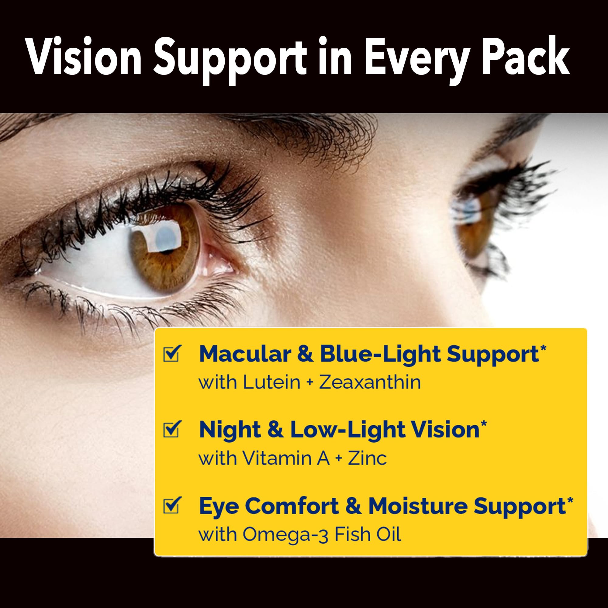 Daily Vitamin Packs for Men & Women – Immune, Energy & Heart Support with Vitamin D3, Omega-3, Probiotics, Methyl B12 & Vitamin C – Multivitamin with Lutein – Planet 3 Vitamin Packs, 30 Packets