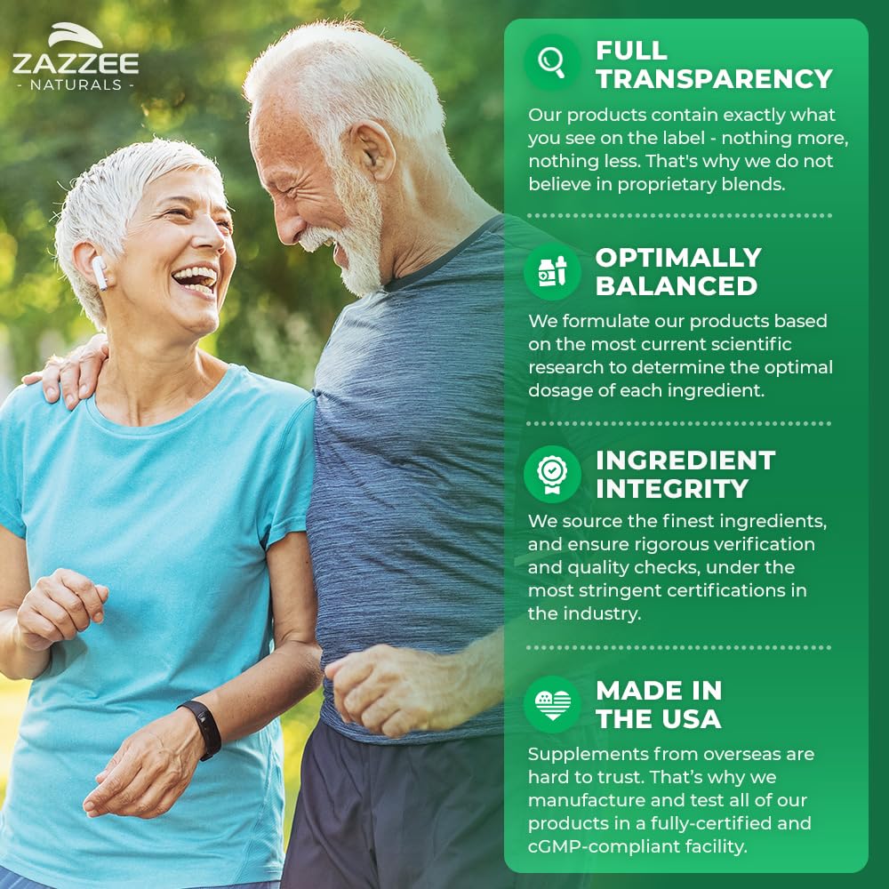 Zazzee USDA Organic Bilberry 20:1 Extract, 6000 mg Strength, 120 Vegan Capsules, 4 Month Supply, Standardized and Concentrated 20X Extract, 100% Vegetarian, All-Natural, Non-GMO, Made in The USA