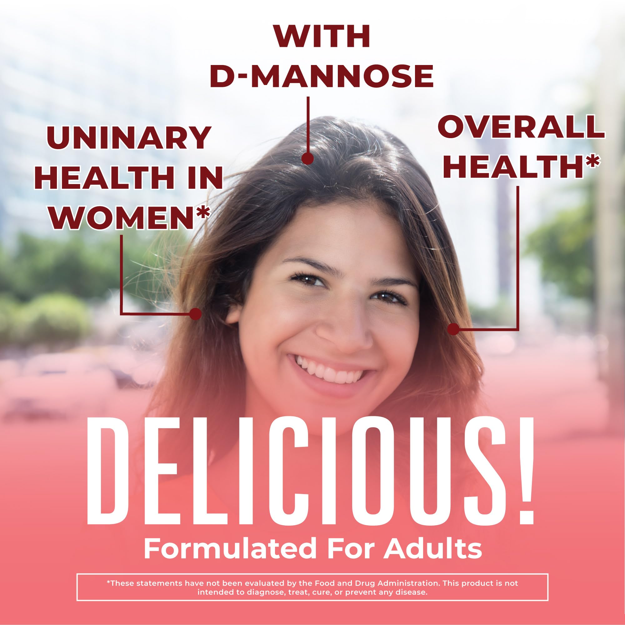 MaryRuth Organics Organic Cranberry Gummies - 500mg Supplement | Urinary Tract Health for Women | with D Mannose | Traditional Use | USDA Organic | Vegan | Non GMO | 30 Servings