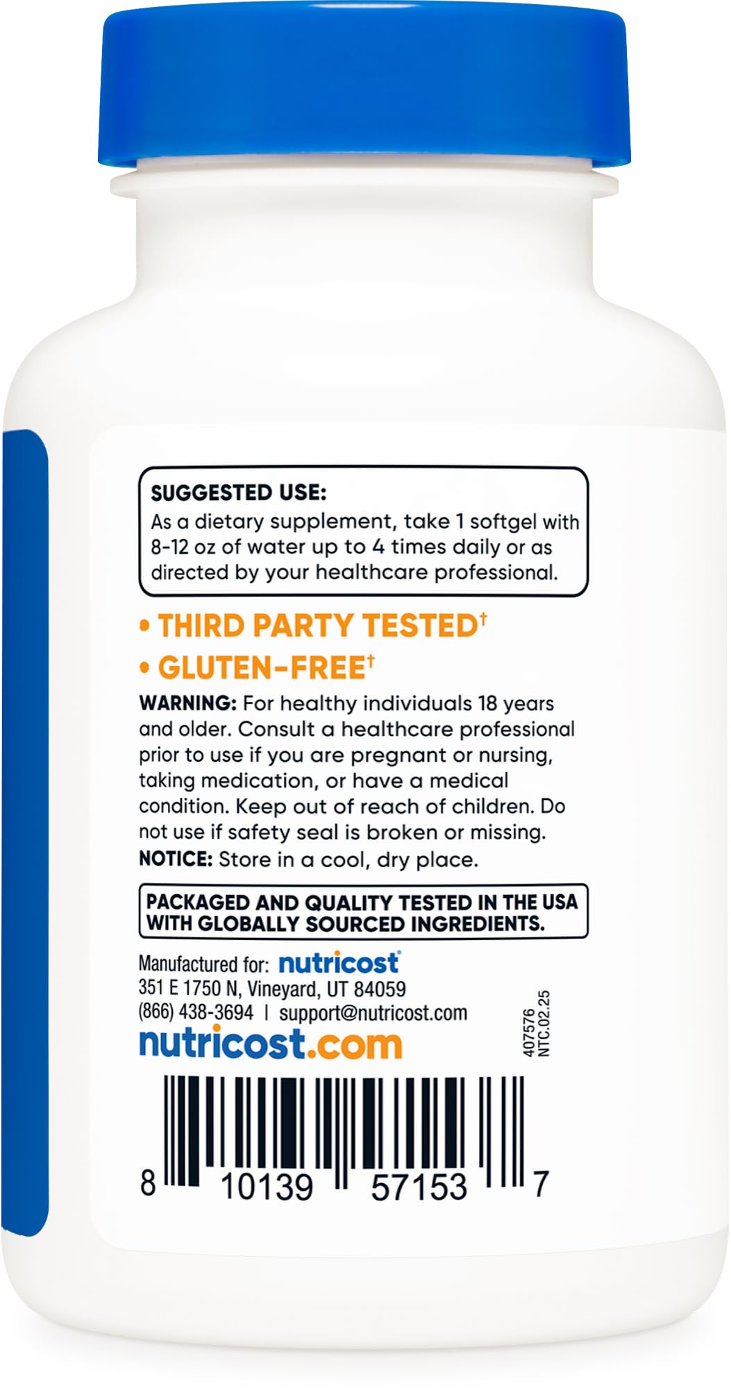 Nutricost Garlic 1000mg, 240 Softgels - Odorless, Premium Gluten Free Supplement