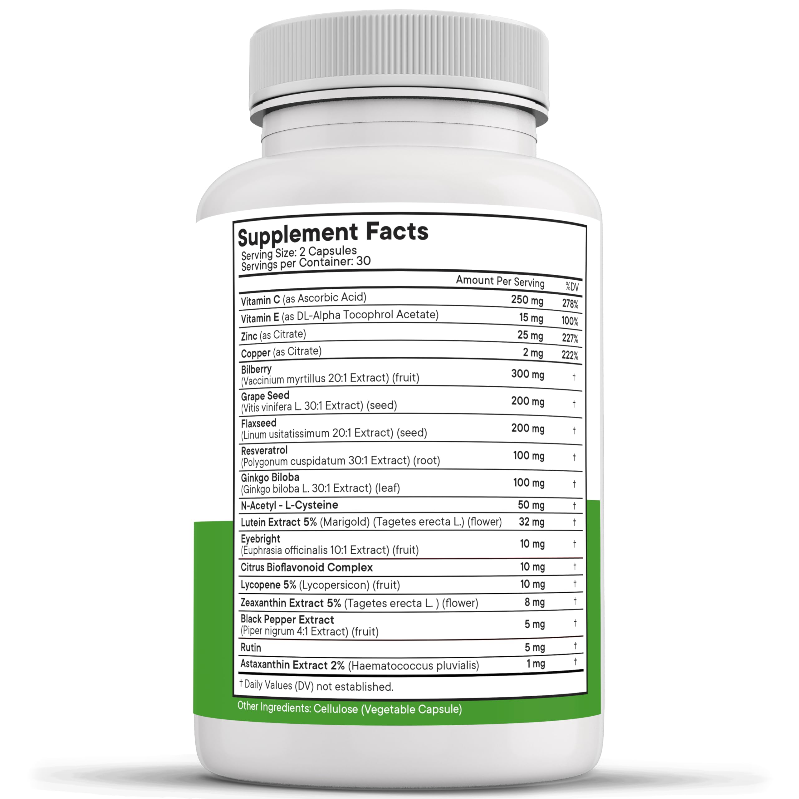 NEW AGE AREDS 2 Eye Vitamins - Lutein, Zeaxanthin, Bilberry, Astaxanthin Mineral Vision Supplement - 180 Count