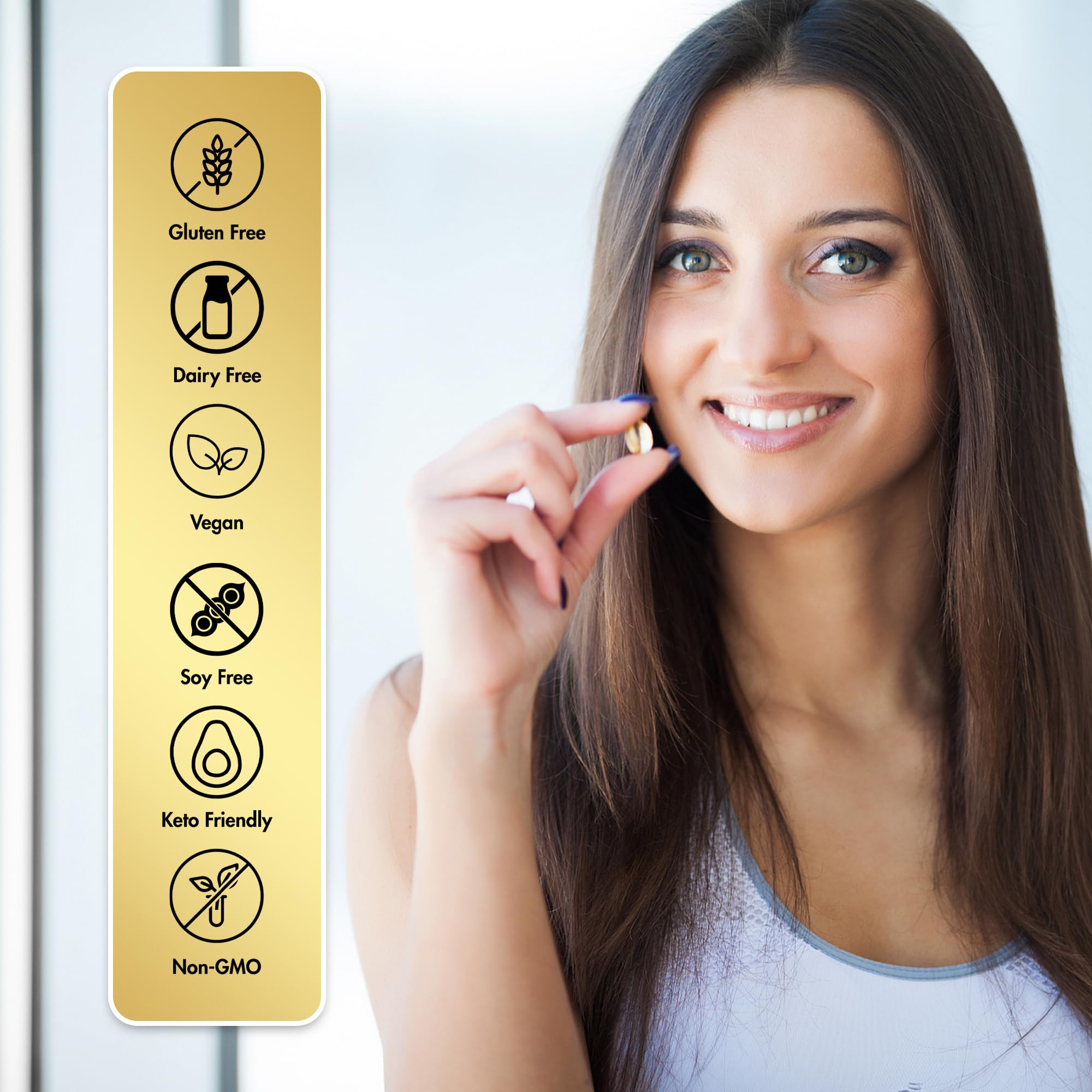 Cocó March N.M.D Vitamin D3+K2 10,000 IU - High Potency Supplement for Women & Men, Immune Support, Bone & Joint Health - Gluten-Free, Non-GMO, 4 Month Supply, 250 mcg D3, 180 mcg of Vitamin K2