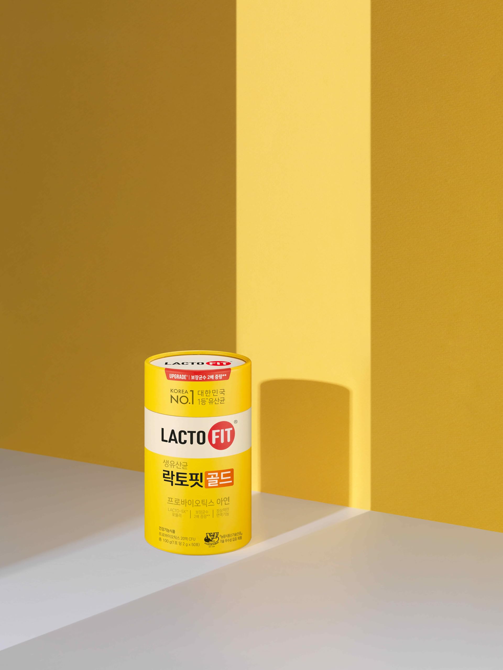 LACTO-FIT Chongkundang Healthcare Gold Probiotic 50 Pack Powder Sticks – Multi Strain Daily Probiotics with Prebiotics and Postbiotics for Digestive Balance and Everyday Wellness