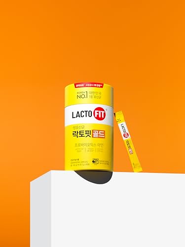 LACTO-FIT Chongkundang Healthcare Gold Probiotic 50 Pack Powder Sticks – Multi Strain Daily Probiotics with Prebiotics and Postbiotics for Digestive Balance and Everyday Wellness