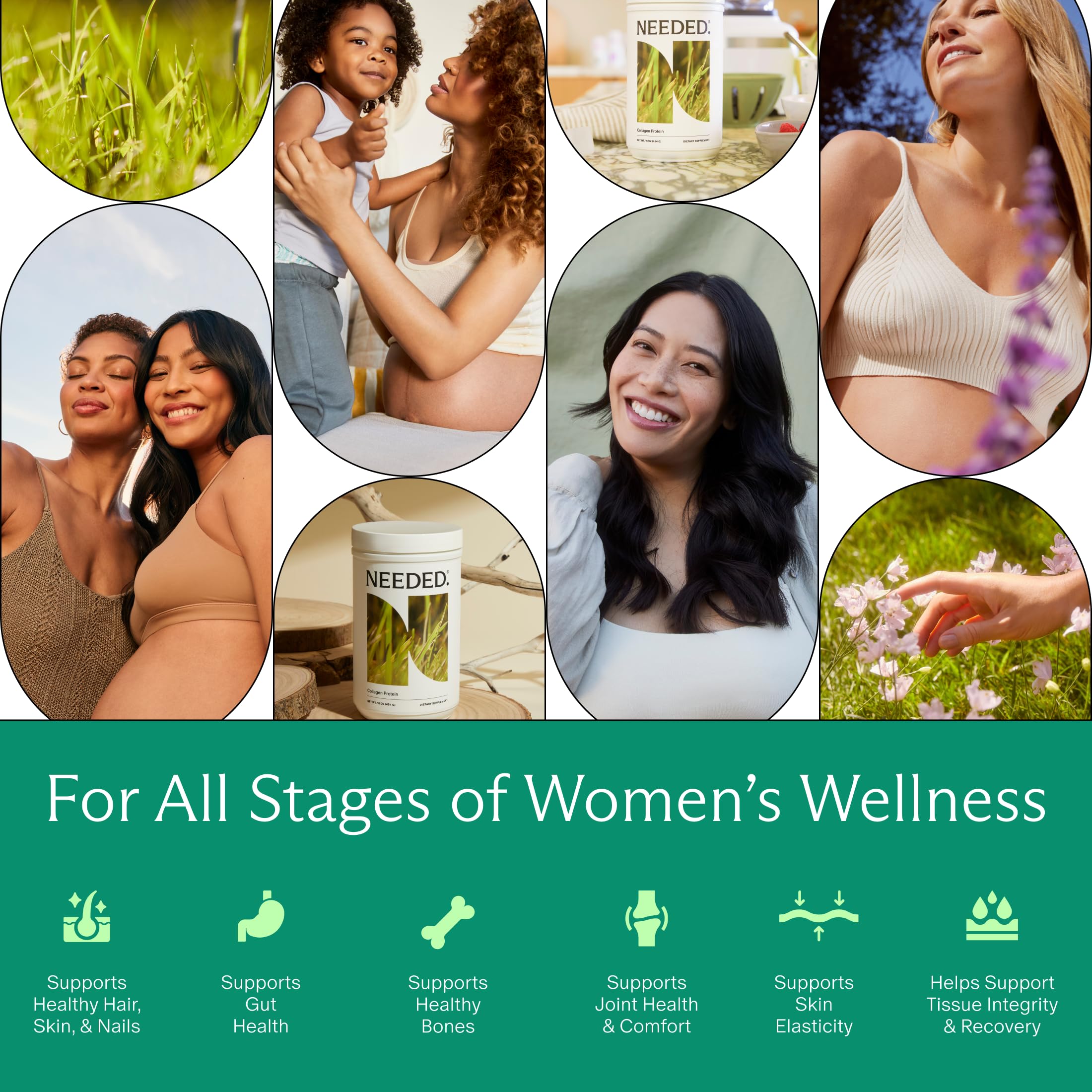 Needed. Multivitamin with Choline Capsules for Prenatal, Pregnancy, Breastfeeding, Postpartum | Expertly-Formulated & Third-Party Tested| 30-Day Supply