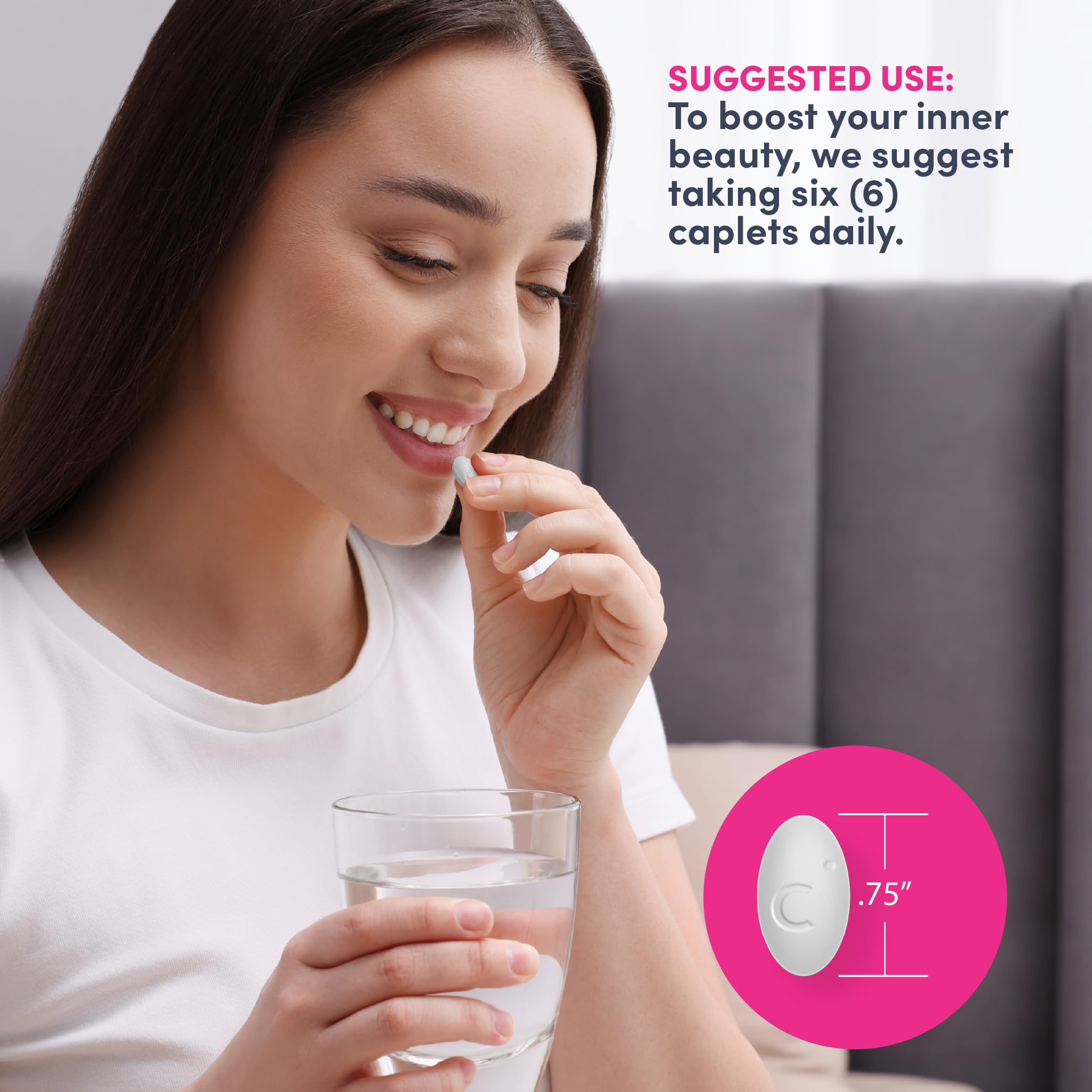 NeoCell Collagen Peptides Pills | 360 Caplets | with Vitamin C | Supplement for Women and Men