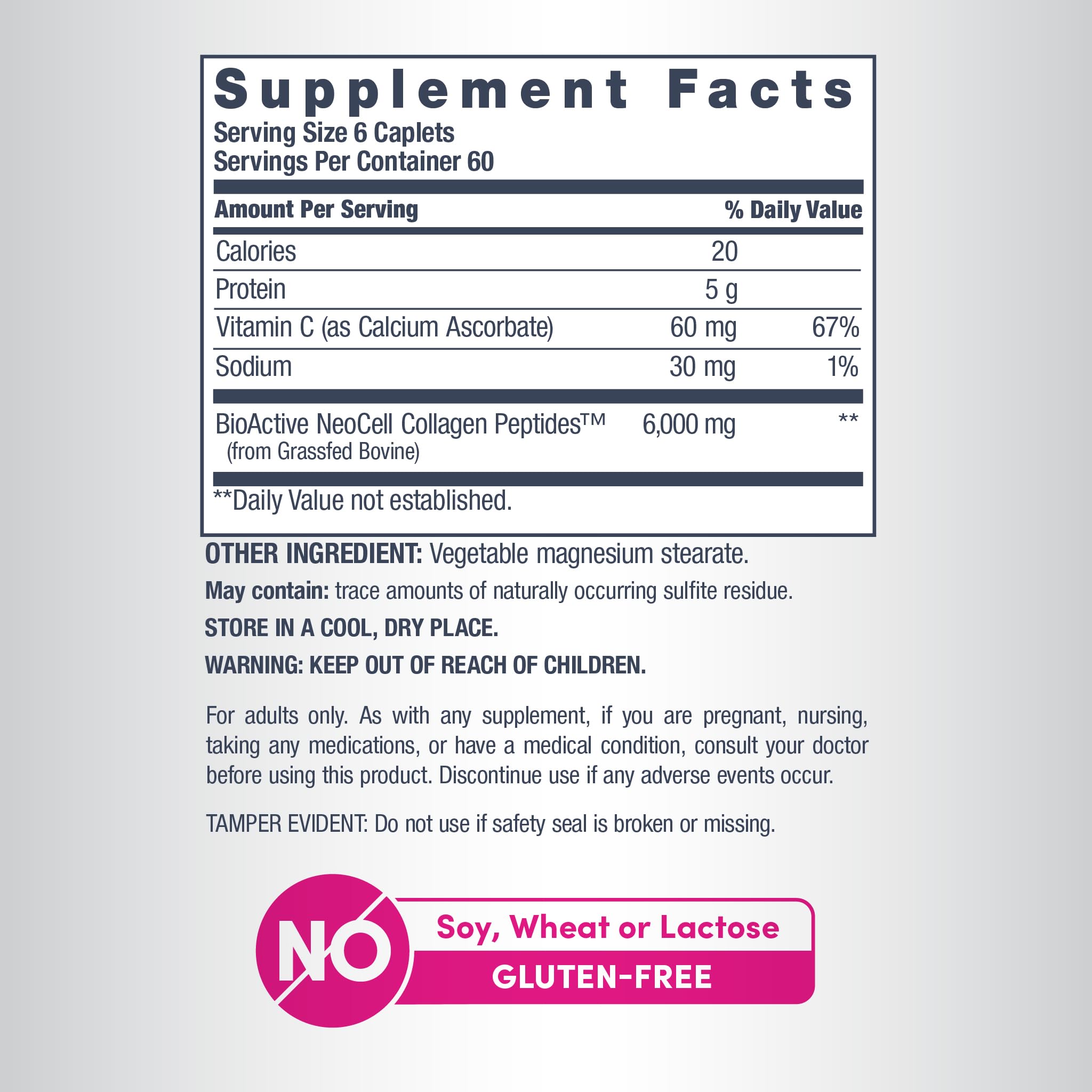 NeoCell Collagen Peptides Pills | 360 Caplets | with Vitamin C | Supplement for Women and Men