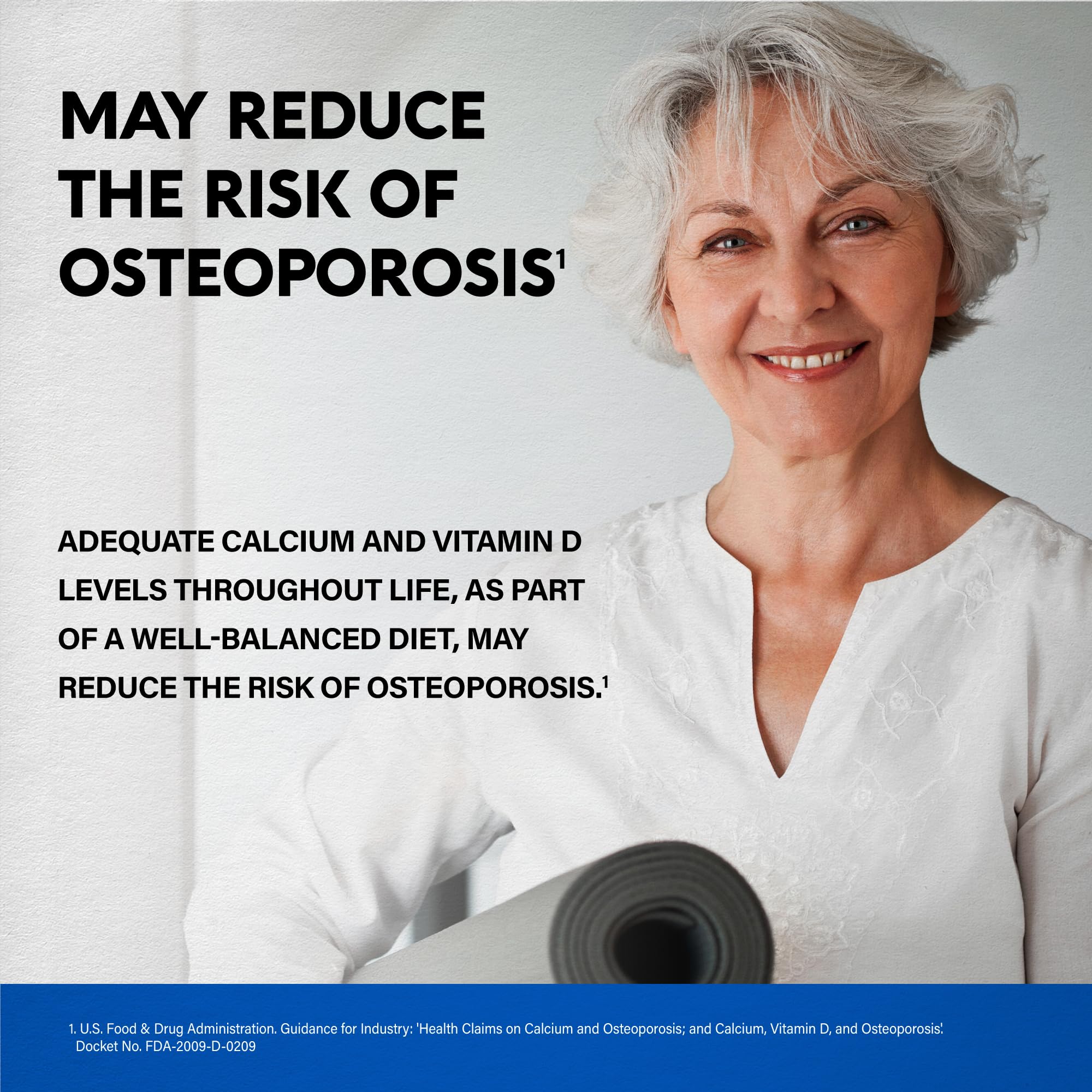 Calcium 1200 mg with Vitamin D3 - Calcium Citrate Supplements for Women & Men - Bone Health, Strength & Density - High Absorption & Slow Release - Lab Tested, Made in USA - 180 Tablets, 60 Days Supply