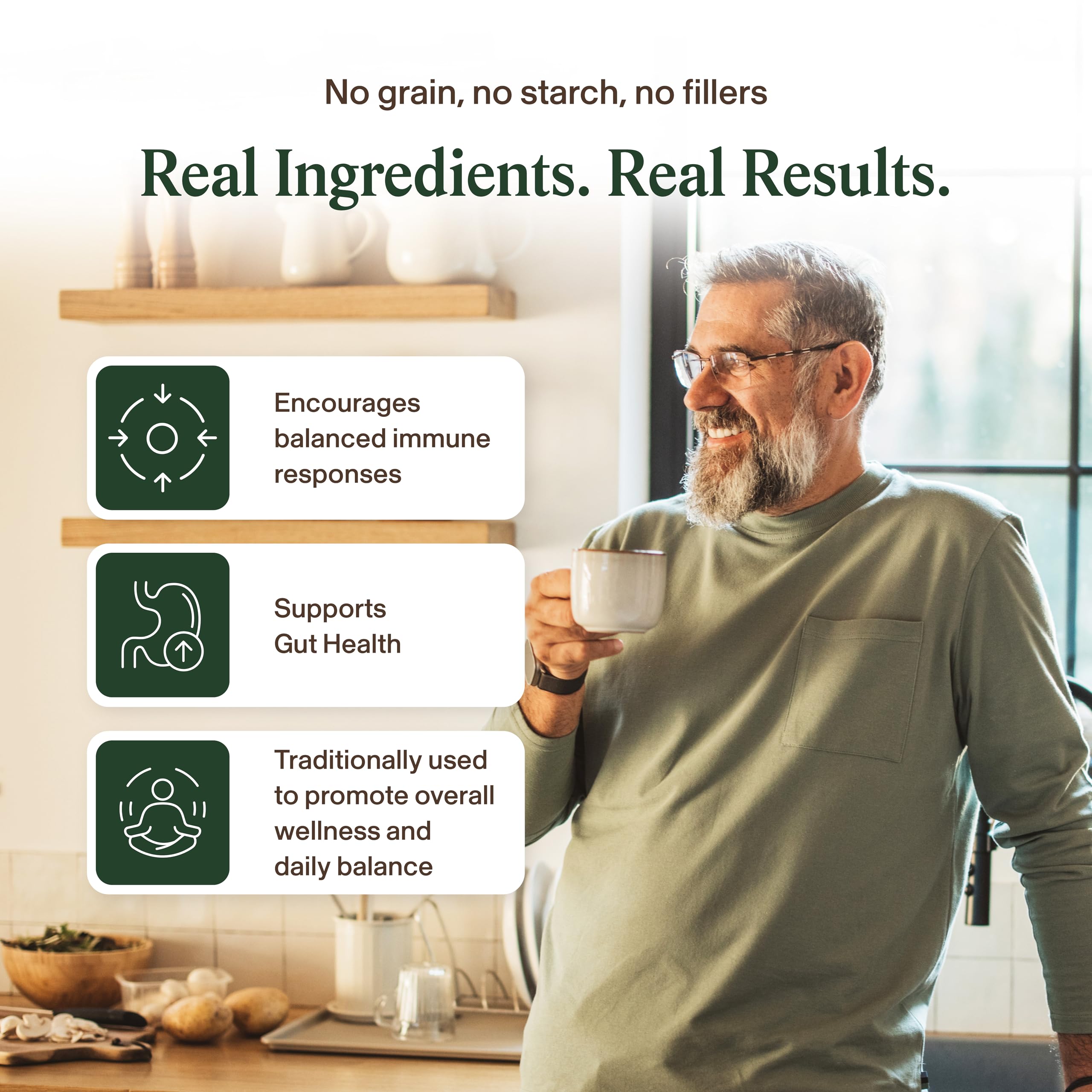 Real Mushrooms Turkey Tail Capsules – Organic Mushroom Extract for Wellness & Daily Rhythm – Vegan, Non-GMO, No Fillers Turkey Tail Extract – 90 Count Mushroom Supplement