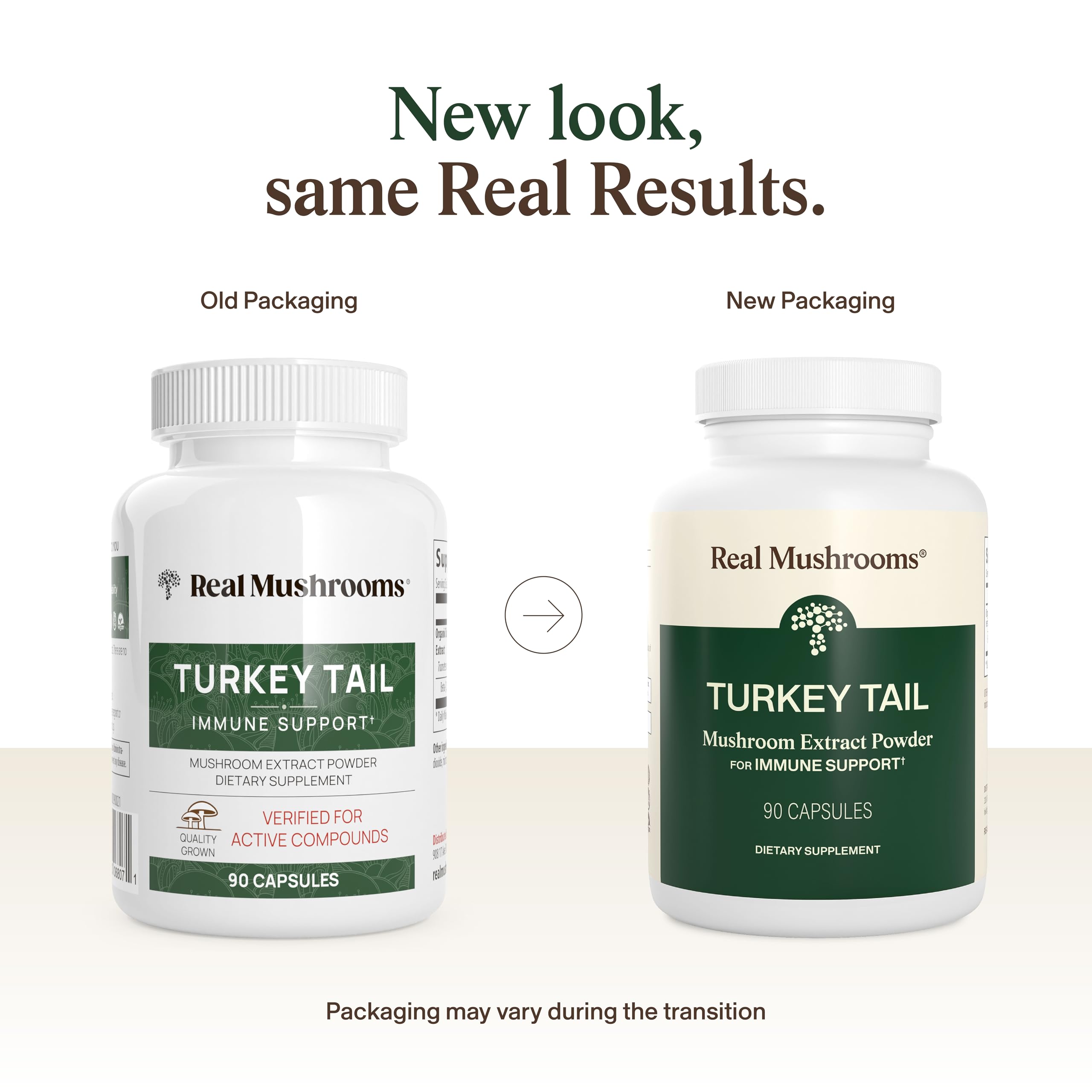 Real Mushrooms Turkey Tail Capsules – Organic Mushroom Extract for Wellness & Daily Rhythm – Vegan, Non-GMO, No Fillers Turkey Tail Extract – 90 Count Mushroom Supplement