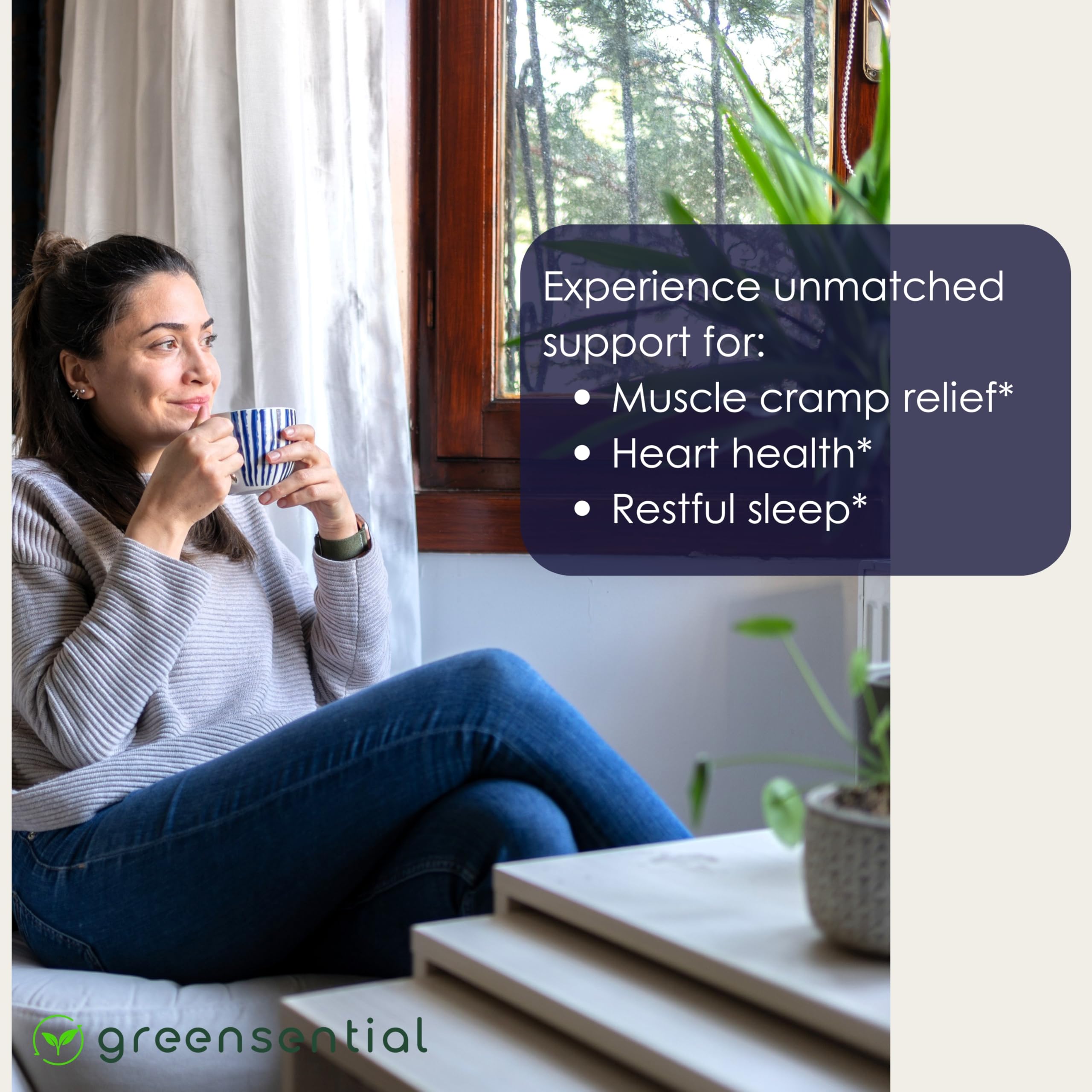 Greensential 5-in-1 Magnesium Complex 500mg | 2-Month Supply | Glycinate, Citrate, Malate, Oxide & Aquamin® | for Sleep, Muscle & Heart Support | High Absorption, 120 Capsules