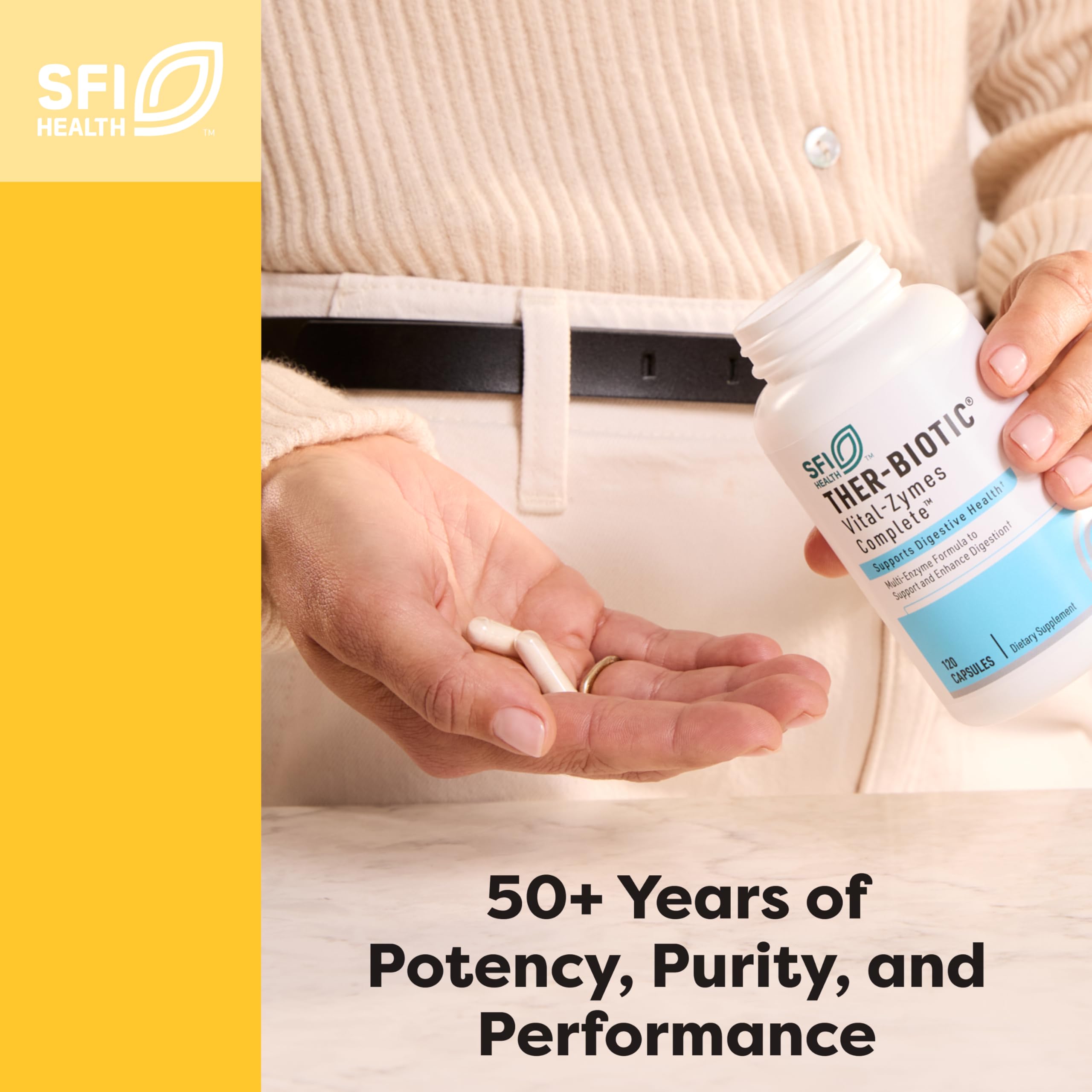 Klaire Labs SFI Health Magnesium Glycinate Complex - Chelated Magnesium Blend for Optimal Absorption - Supports Healthy Bones, Muscles & Energy Levels - Gentle on Digestion (100 Capsules)