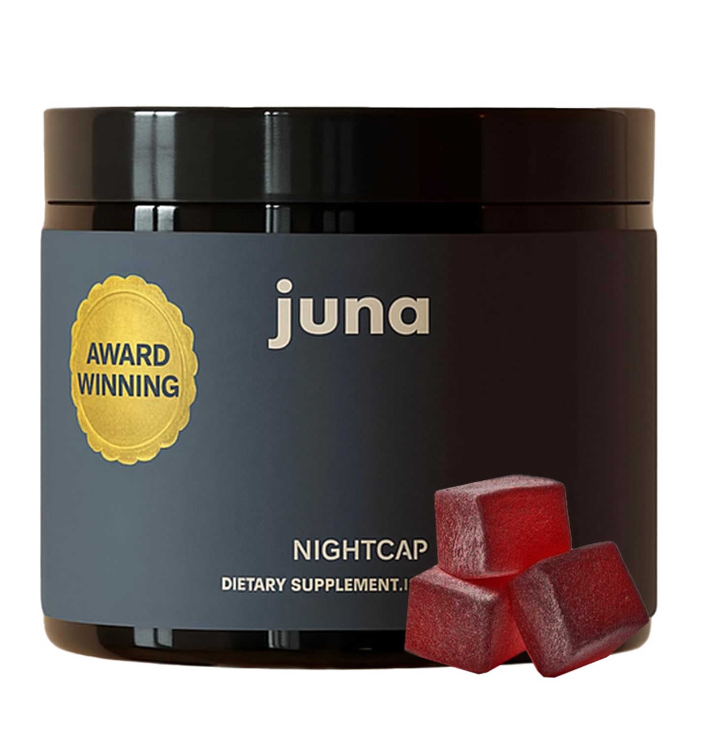 Juna Nightcap Sleep Gummies — Plant-Based Phytomelatonin + 8 Botanicals for Deep, Restorative Sleep | Non Groggy | GABA, Magnesium, Tart Cherry, Passionflower | Sugar-Free, Vegan | 30 Gummies