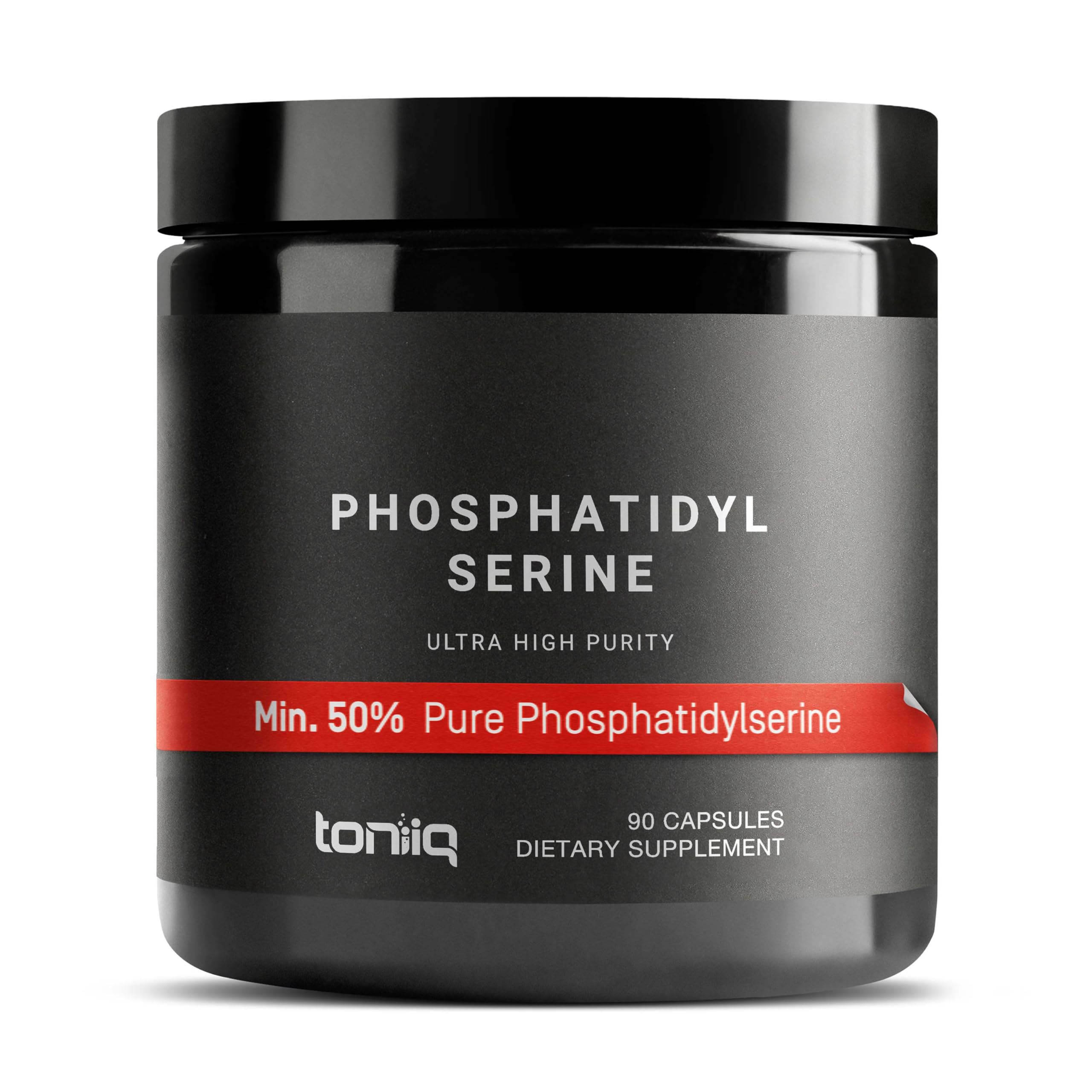 Toniiq Phosphatidylserine - 400mg Formula - World’s First 50% Purity - Highest Purity in The US - Soy Free Phosphatidylserine Supplement - 90 Veggie Capsules