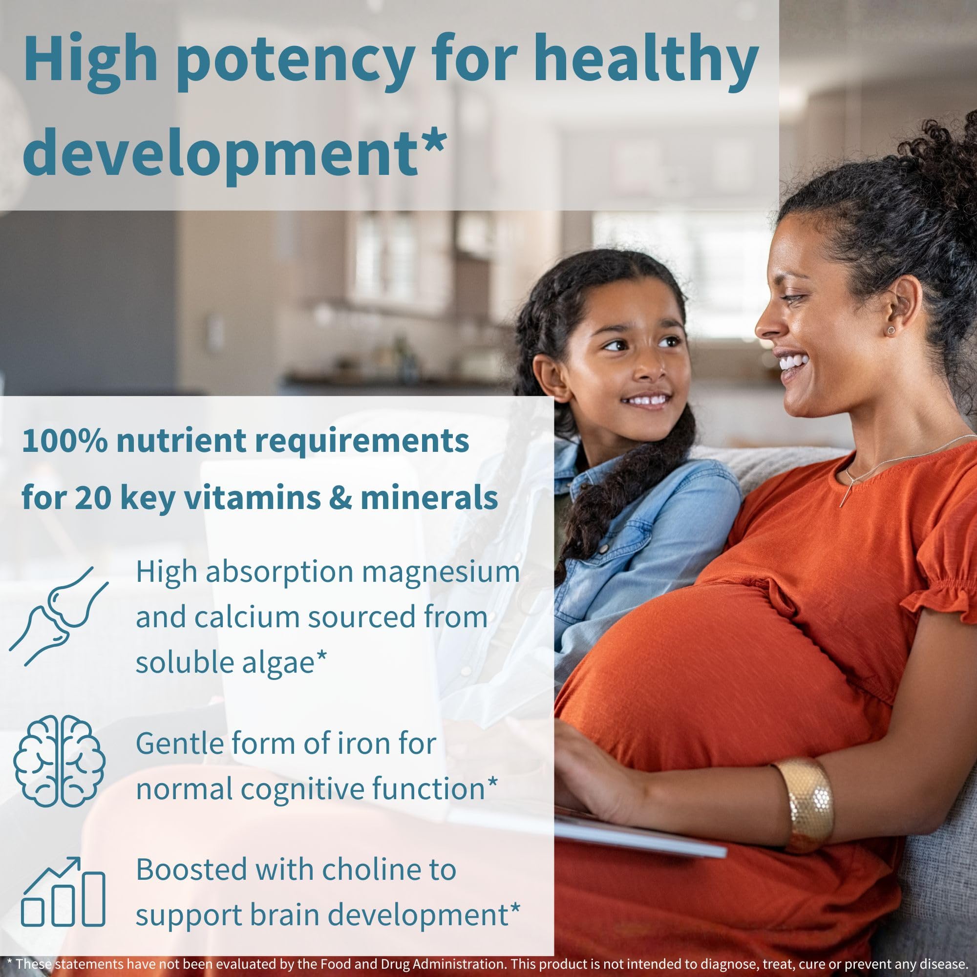 Igennus Methylated Prenatal Multivitamin for Women, Folate for MTHFR, High Absorption, Pure & Clean, Gentle Iron, Choline, Calcium & Magnesium, Vegan Pregnancy Vitamins, Halal, Non-GMO, 60 Tablets