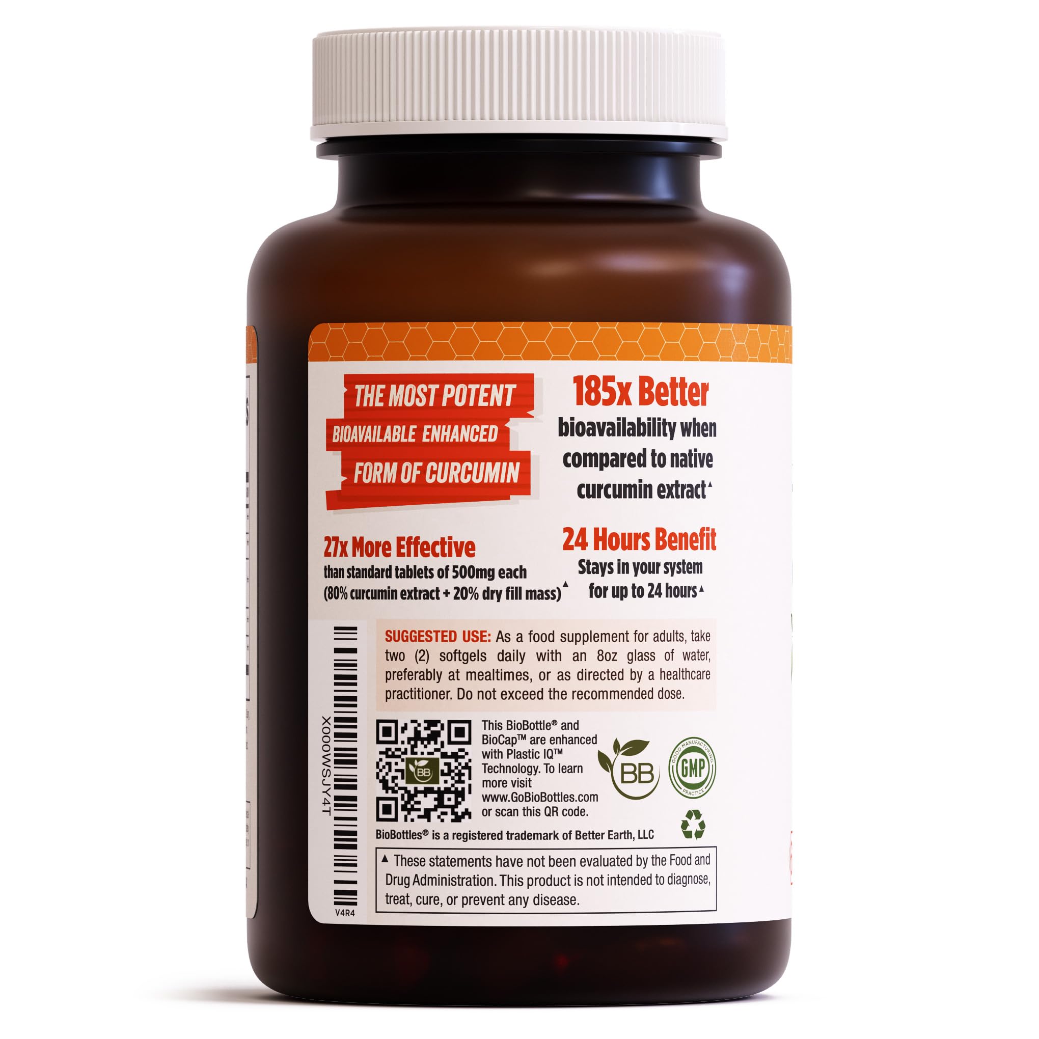 A1Vitality NovaSOL Turmeric Curcumin 1000mg – Clinically Proven 185x Higher Absorption – Promotes Joint Comfort, Mobility & Overall Wellness – Non-GMO, Doctor Formulated, 60 Softgels.