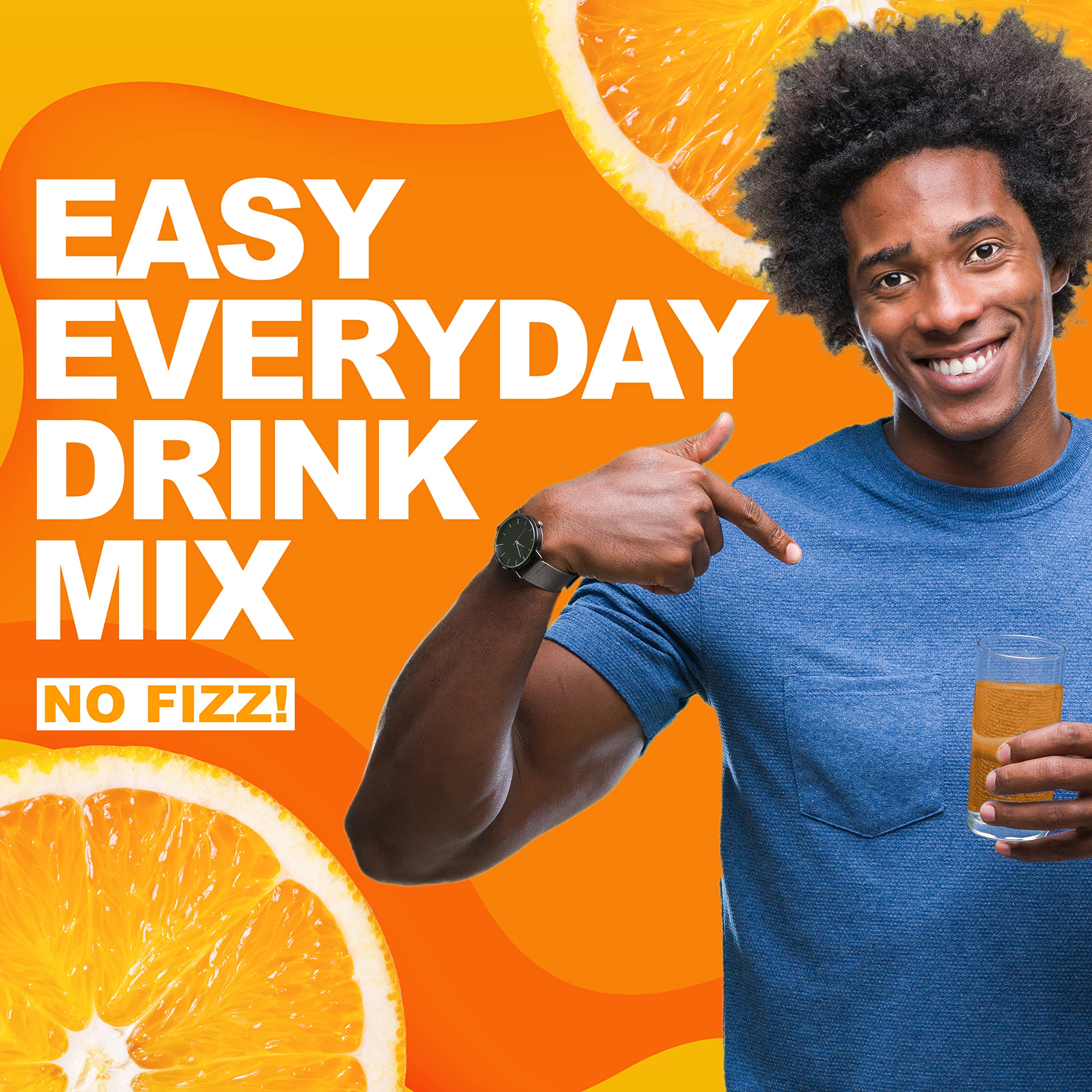 Super C Vitamin & Mineral Drink Mix, Orange, 6 CT Singles To Go, Pack Of 12 (72 Total Packets)