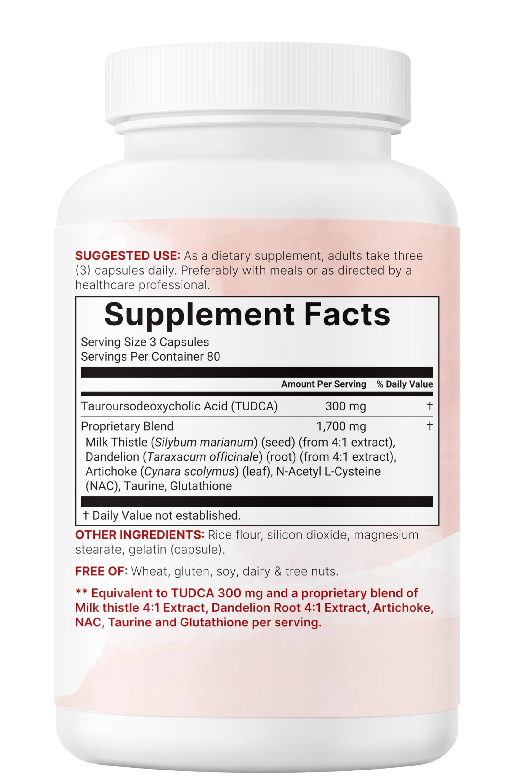 Micro Ingredients TUDCA Bile Salts 2,000mg Supplement, 240 Capsules | 7-in-1 Complex with NAC, Milk Thistle, Glutathione, Dandelion & Artichoke | Extra Strength Tauroursodeoxycholic Acid | Non-GMO