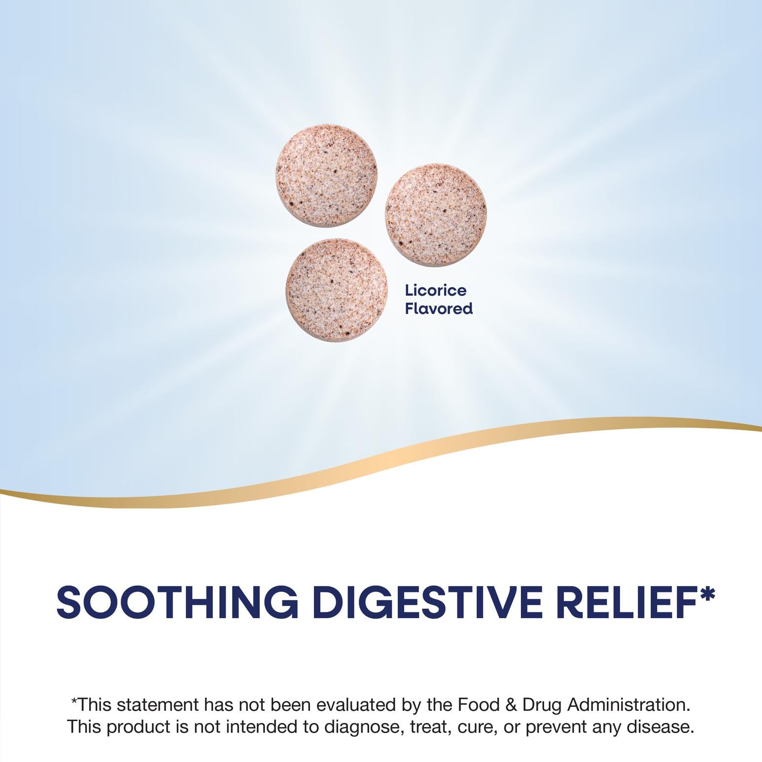 Nature's Way DGL Chewable Tablets, Soothing Digestive Relief*, For Occasional Stomach Upset*, Deglycyrrhizinated Licorice Extract, Gluten Free, Licorice Flavored, 100 Tablets (Packaging May Vary)