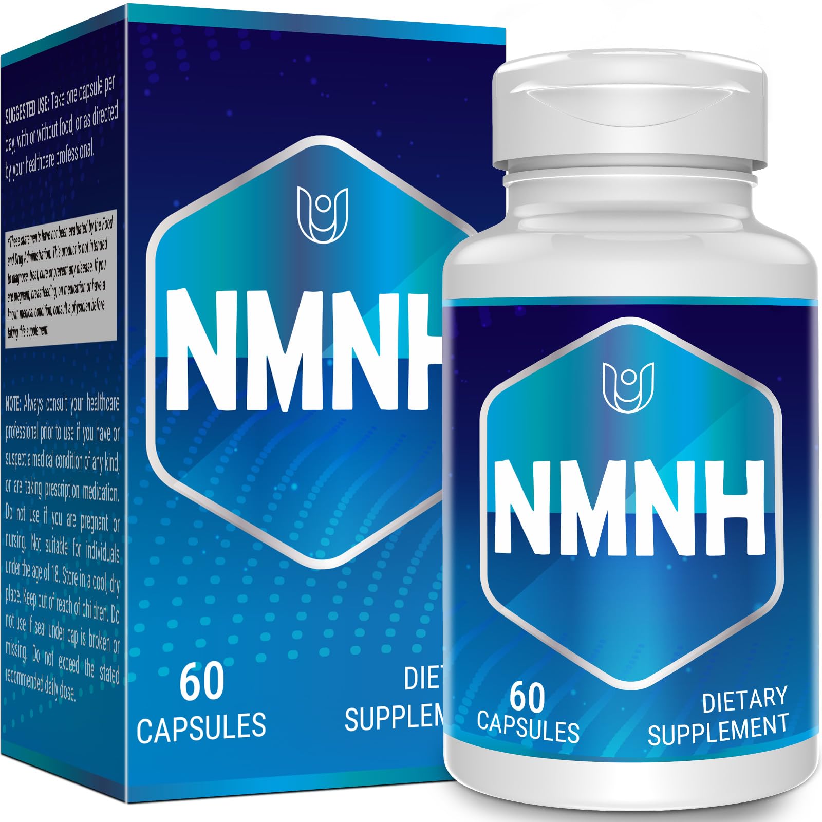 NMNH (Dihydronicotinamide Mononucleotide), NAD Supplement to Boost NAD+ Levels as We Age (May Be More Effective Than Nicotinamide Riboside), NMNH Supplement for Anti-Aging, 60 Capsules (60 Servings)