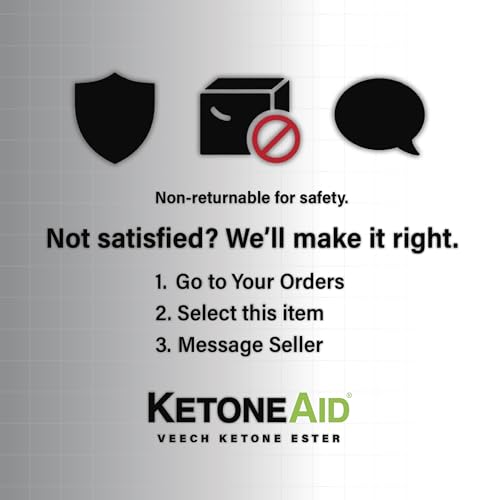 KetoneAid Ke4 Ketone Ester Concentrate | Not a Ketone Salt, No Sugar, No Caffeine | Exogenous D-BHB Ester | 12 Serving Per Bottle (1 Count)