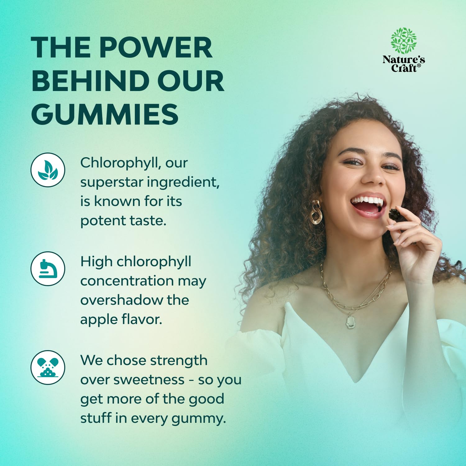 Chlorophyll Gummies for Cleanse & Detox Support - Potent Internal Deodorizer Chloropyll Supplements for Body Odor Healthy Skin Immunity & Digestive Support - Vegan Non-GMO & Gluten Free - 60 Count