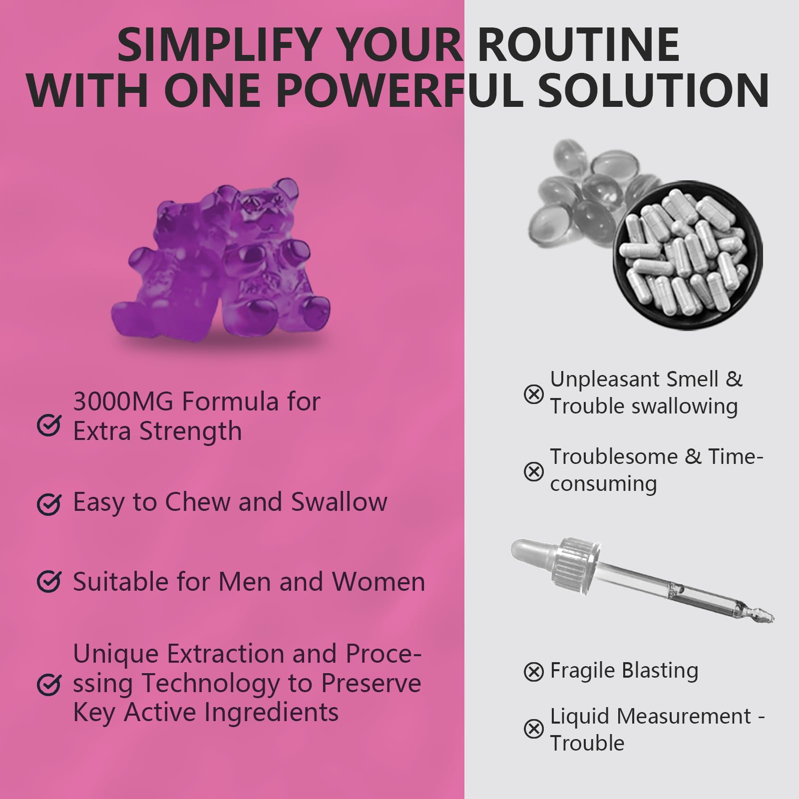 CocoaNee 2 Packs 3000MG Glucosamine Chondroitin Gummies, Extra Strength Joint Support Supplement with MSM & Elderberry, Flexibility, Antioxidant Immune Support Gummy for Adults, Men & Women 120Cts