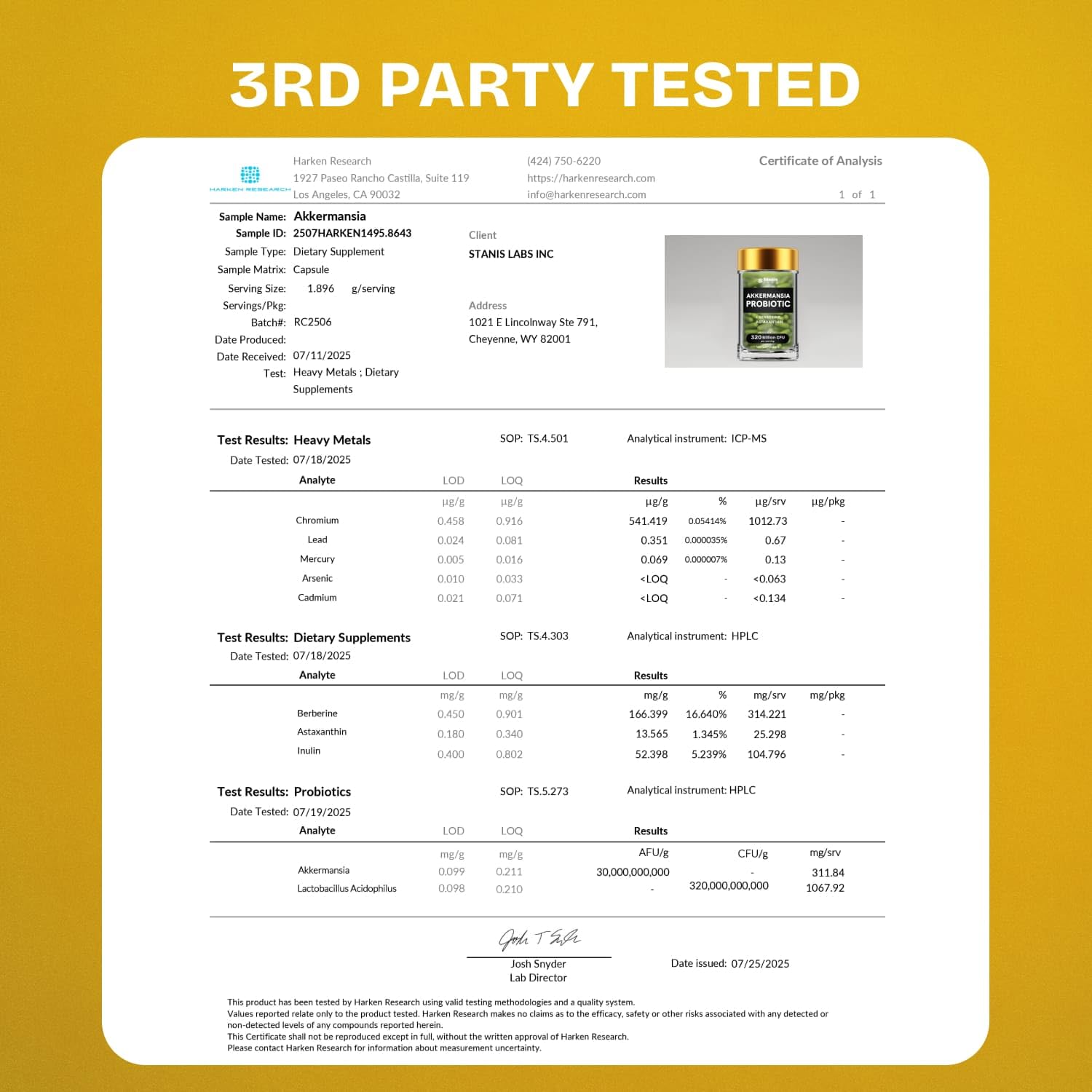 Akkermansia Muciniphila Probiotics 320 Billion CFU| Probiotic and Prebiotic | Akkermansia Probiotics for gut health | Inulin Prebiotic Fiber Capsules Astaxanthin & Berberine & Chromium | 120 capsules