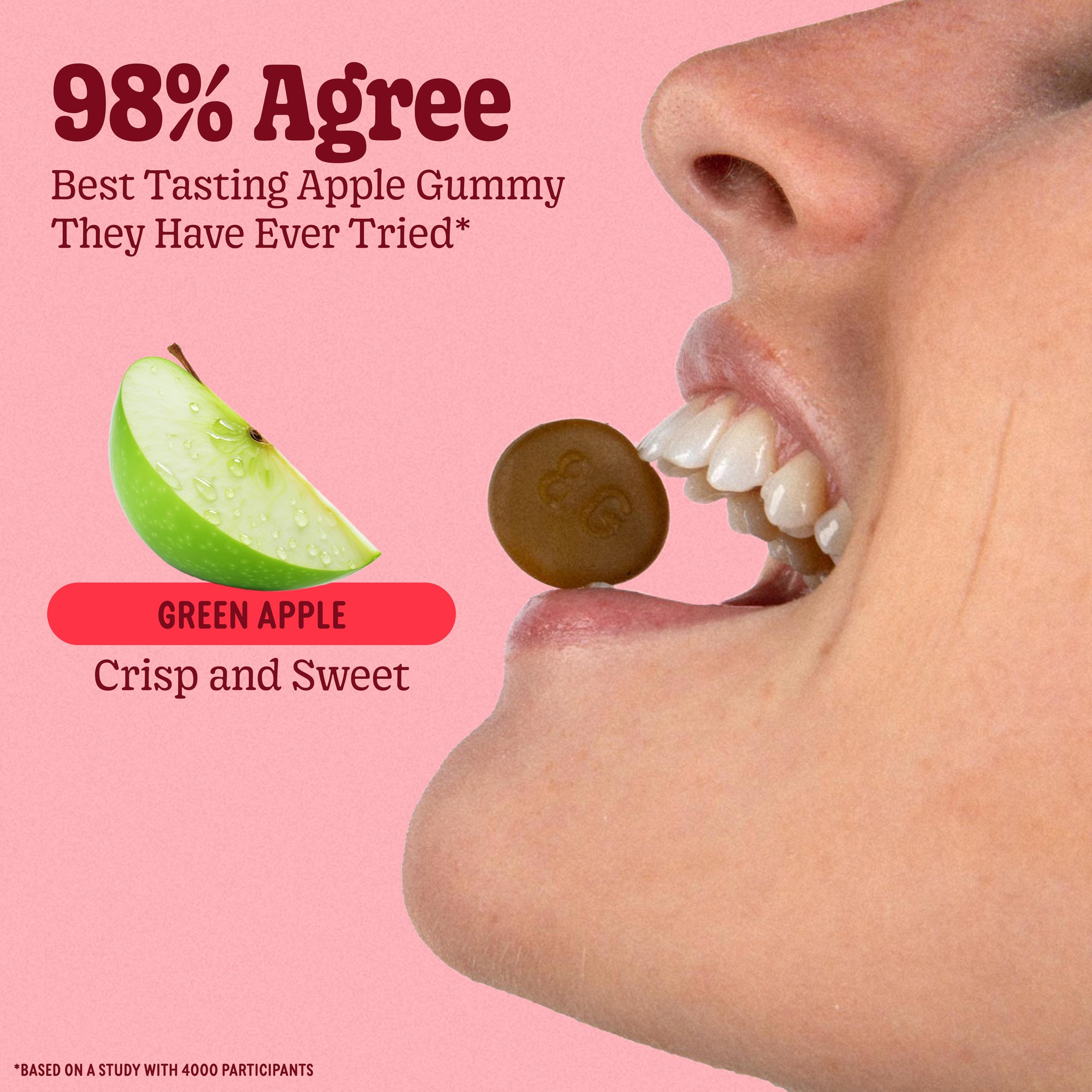 8Greens Supergreens Gummies | Super Greens Powder Superfood Gummy for Metabolism, Immunity & Focus, Digestive Health Enzymes, Organic: Chlorella, Spirulina, Aloe Vera, Apple Flavor, 50 Count