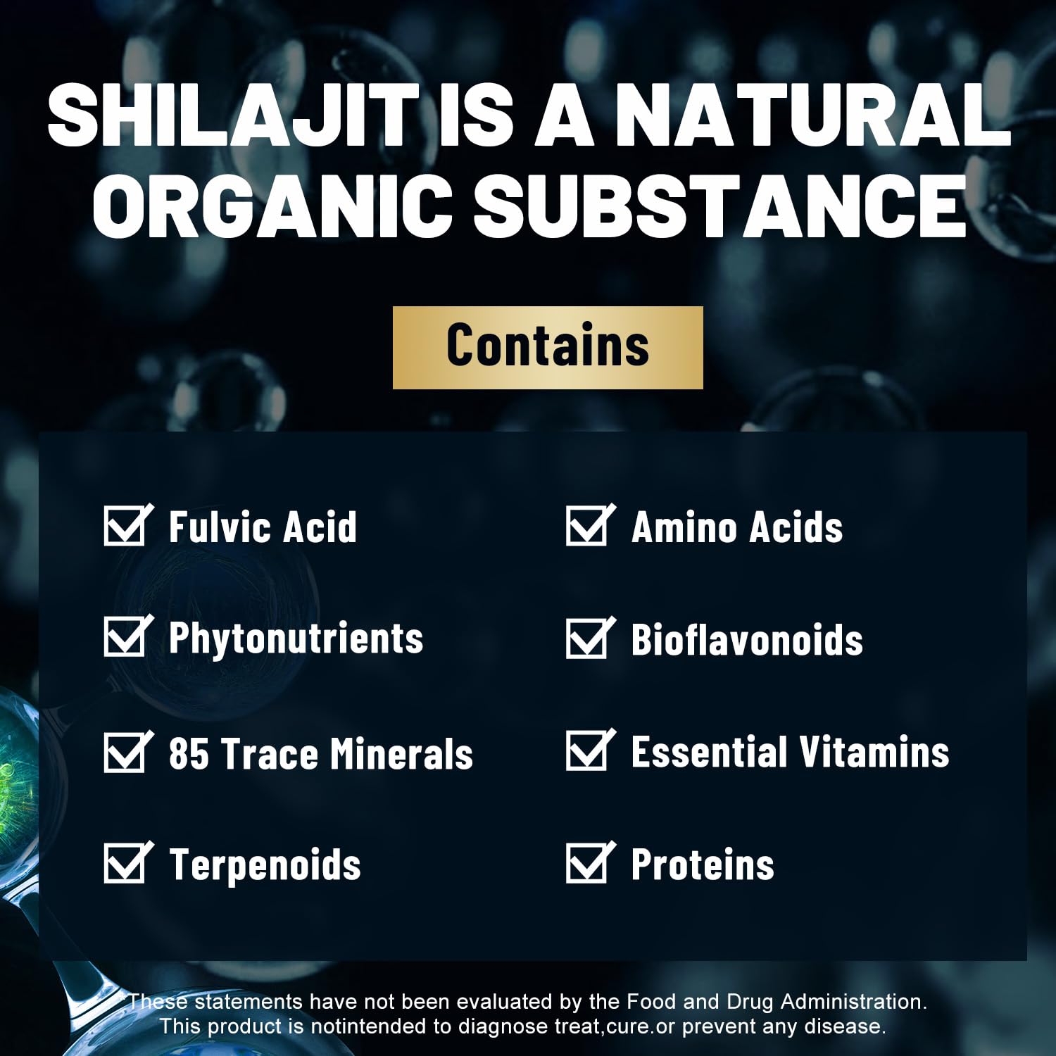 Fubienfit Shilajit Capsules - Premium Shilajit for Men - with Ashwagandha Ginseng and More Fulvic Acid for Men/Women - 120 Capsules
