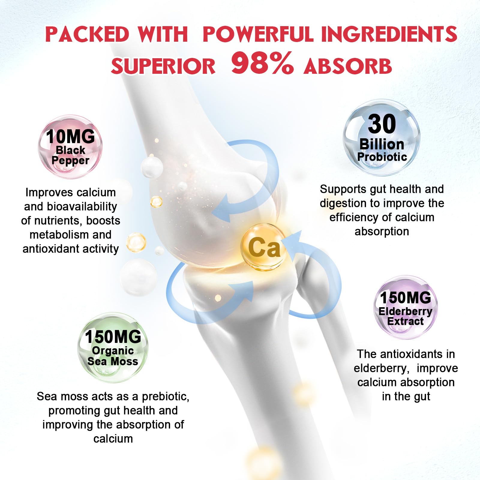 (2 Pack) Sugar Free Calcium Citrate Gummies 1200 mg with Vitamin d3, K2, Magnesium, Zinc for Bone, Muscle & Immune Support, High Absorption Calcium Supplement for Women, Raspberry Flavor, 60 Chews