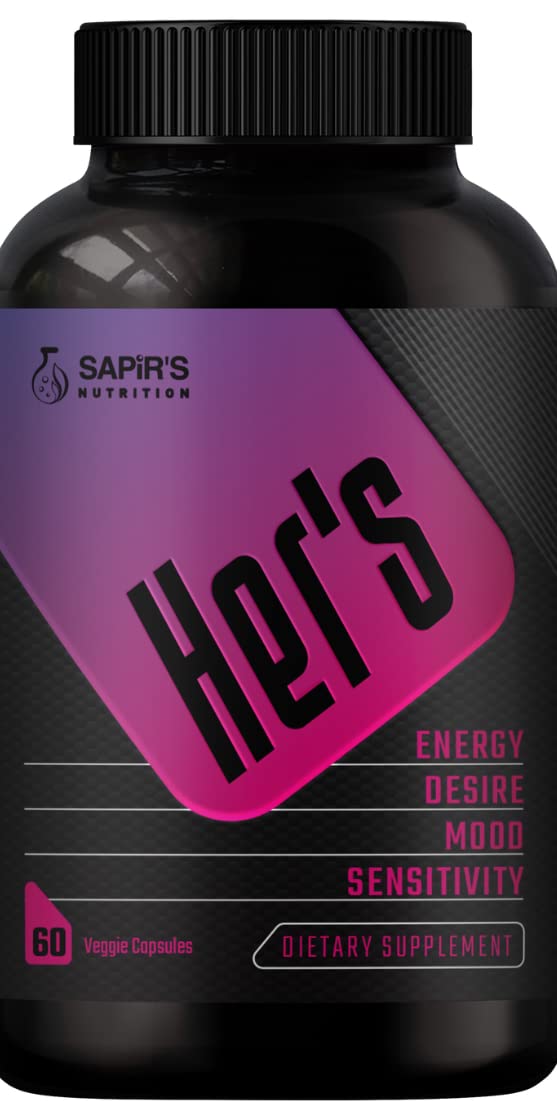 Female Libido Booster for Women - Increase Passion, Desire & Excitement - Relieve Stress, Reduce Dryness & Heighten Sensitivity, Her's Hornygoatweed Energy Supplement for Women in the Mood Enhancer