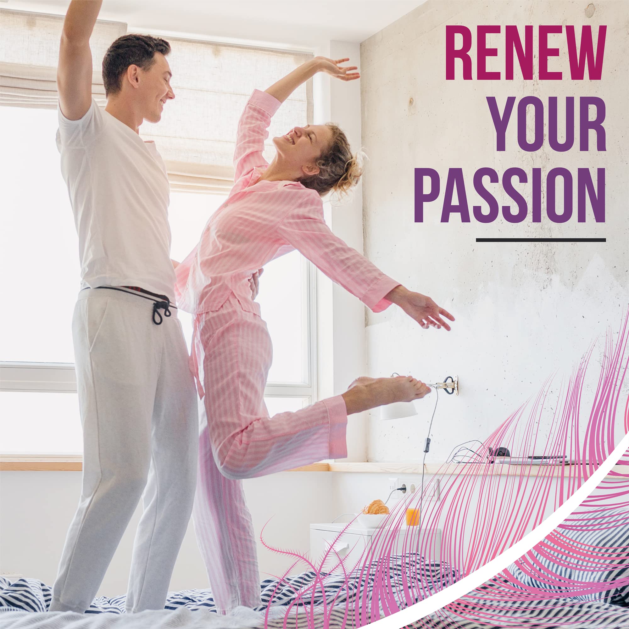 Female Libido Booster for Women - Increase Passion, Desire & Excitement - Relieve Stress, Reduce Dryness & Heighten Sensitivity, Her's Hornygoatweed Energy Supplement for Women in the Mood Enhancer