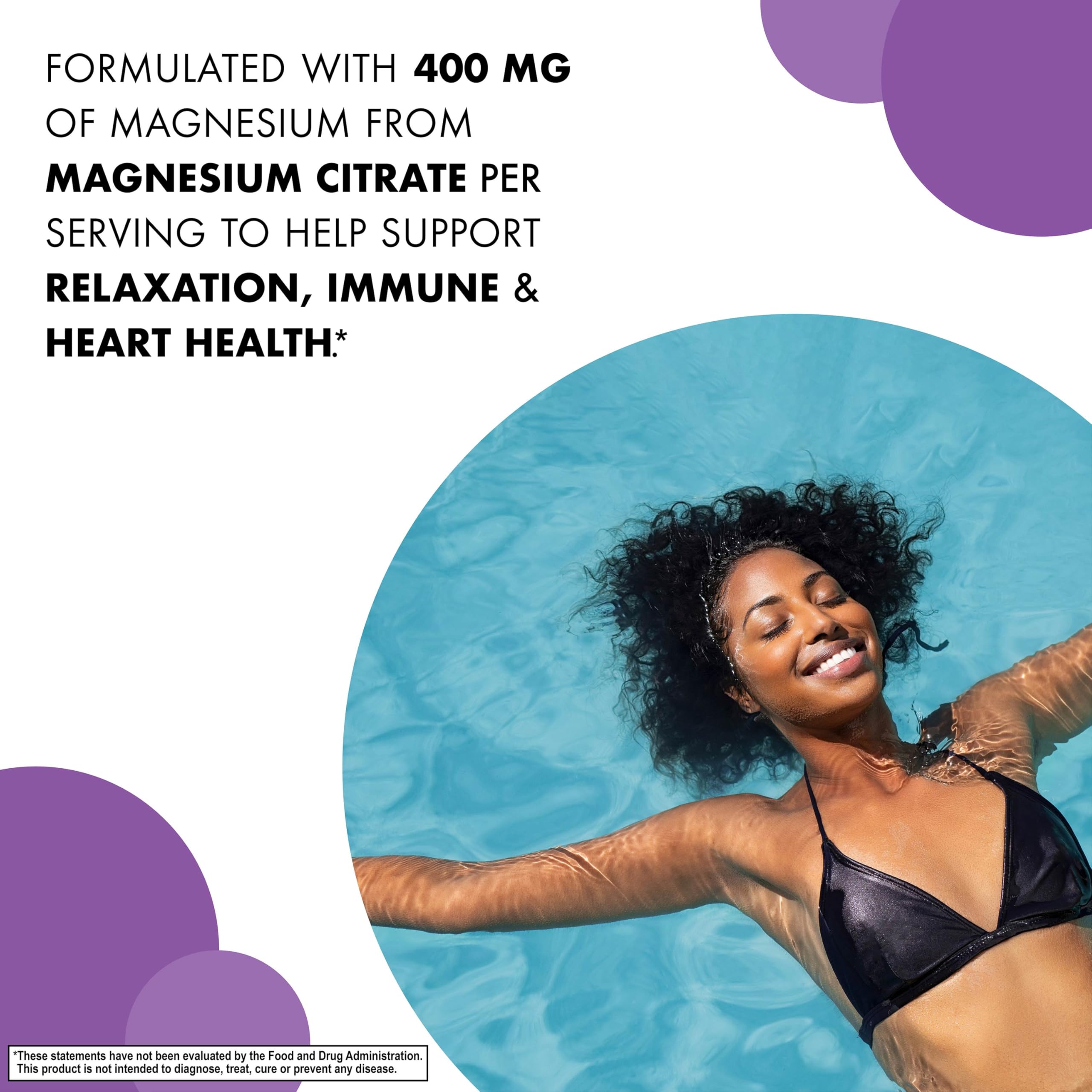 Bluebonnet Nutrition Magnesium Citrate, 400mg of Magnesium, Maximum Absorption, Supports Immune Health & Energy Production*, Soyfree, Gluten-Free, Non-GMO, Kosher, Dairy Free, Vegan, 120 Caplets