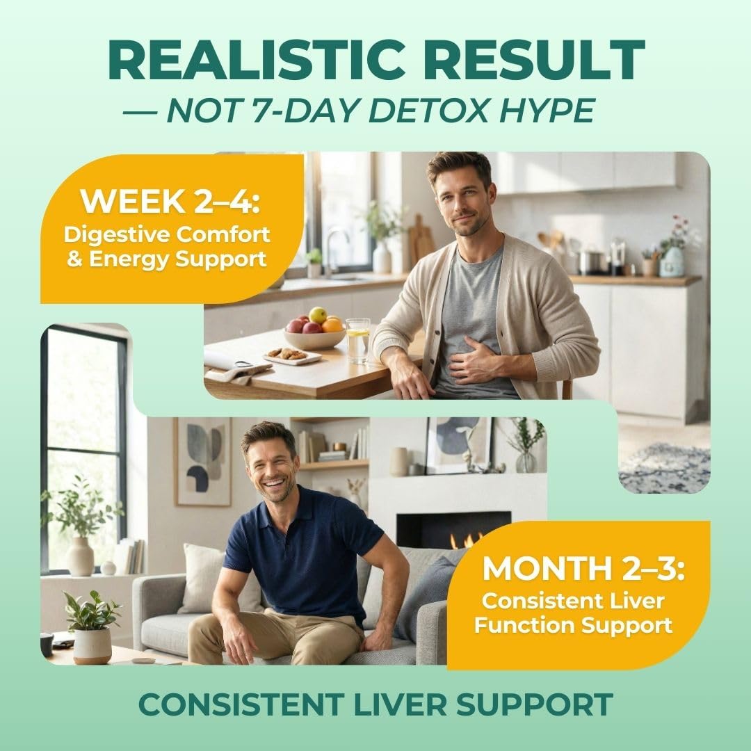 Vital Liver Support New Formula Liver Supplement and Liver Vitamin – 9-in-1 Liver Health Formula,Cleanse & Repair Formula with Organic Milk Thistle Supports Liver Health Cleanse