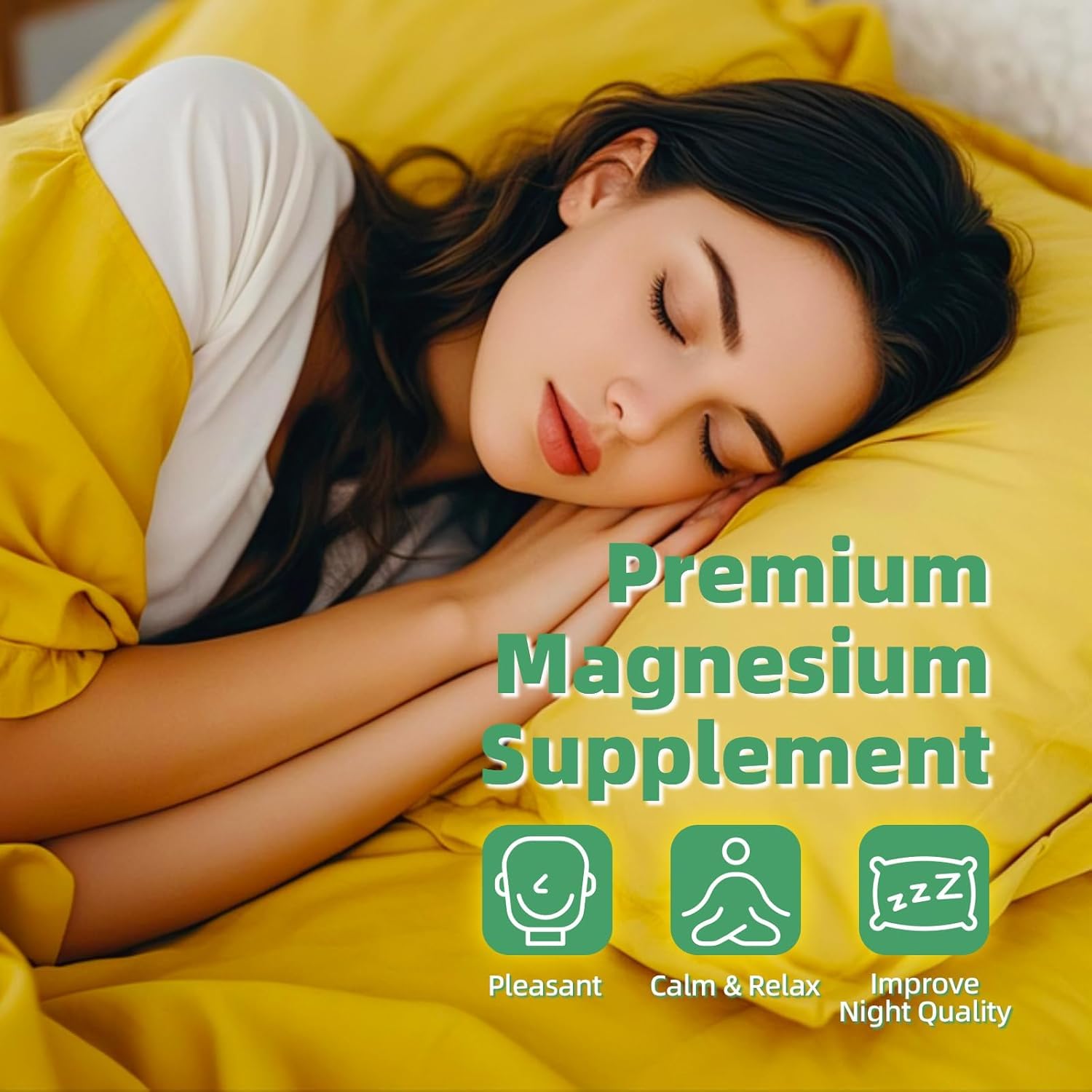 M inch Magnesium Glycinate Liquid, High Absorption Magnesium Liquid Drops with Cellulose Fiber, Bromelain, Vitamin B6, C, D, Zinc, Magnesium Supplement for Kids and Adults, Pineapple Flavor, 2 Pack