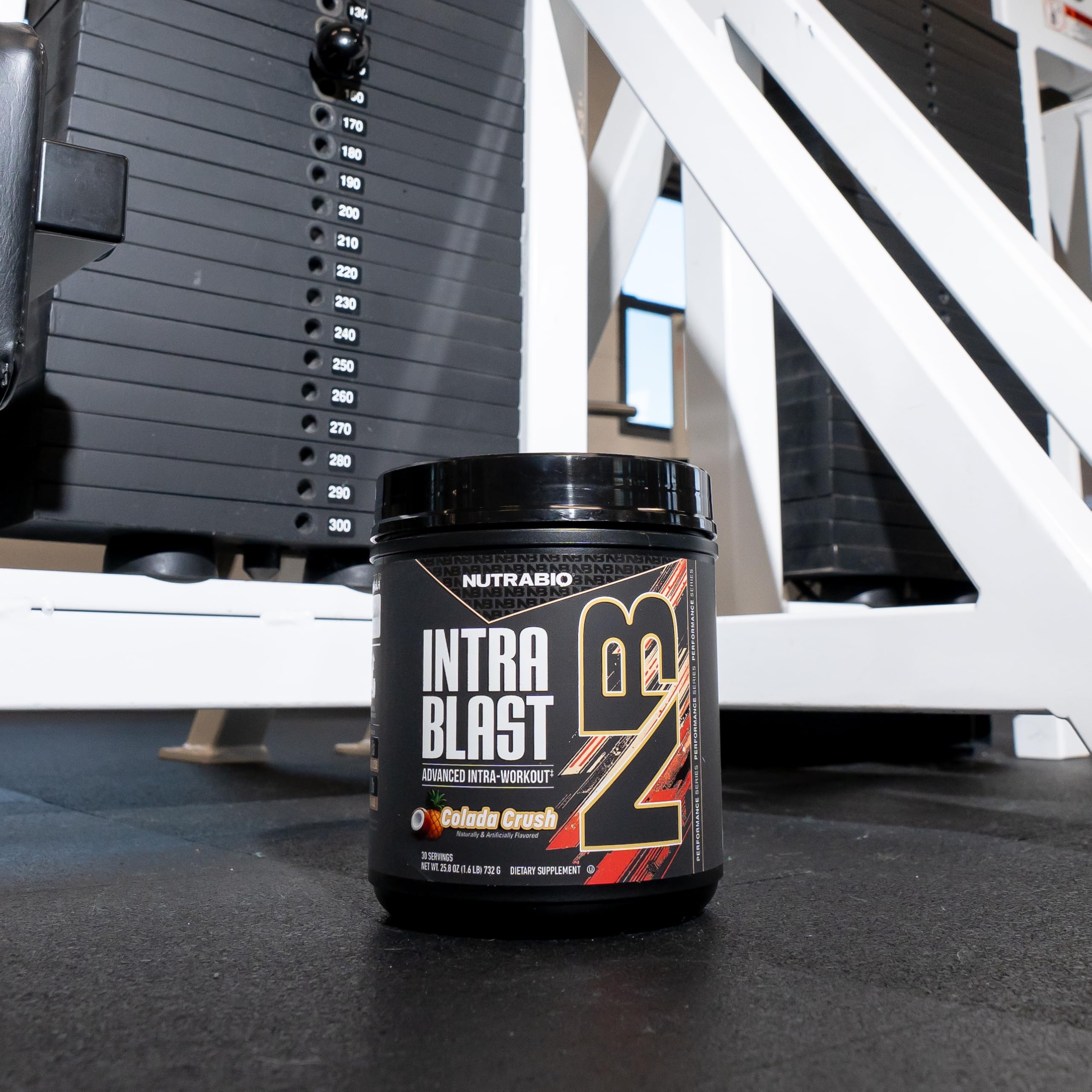 NutraBio Intra Blast Bcaa Powder Amino Acid Supplement, Electrolyte & Hydration Blend, Intra, Pre Workout & Muscle Recovery, 20g Eaa Amino Acids Powder, 5g Glutamine- Colada Crush, 30 Serving