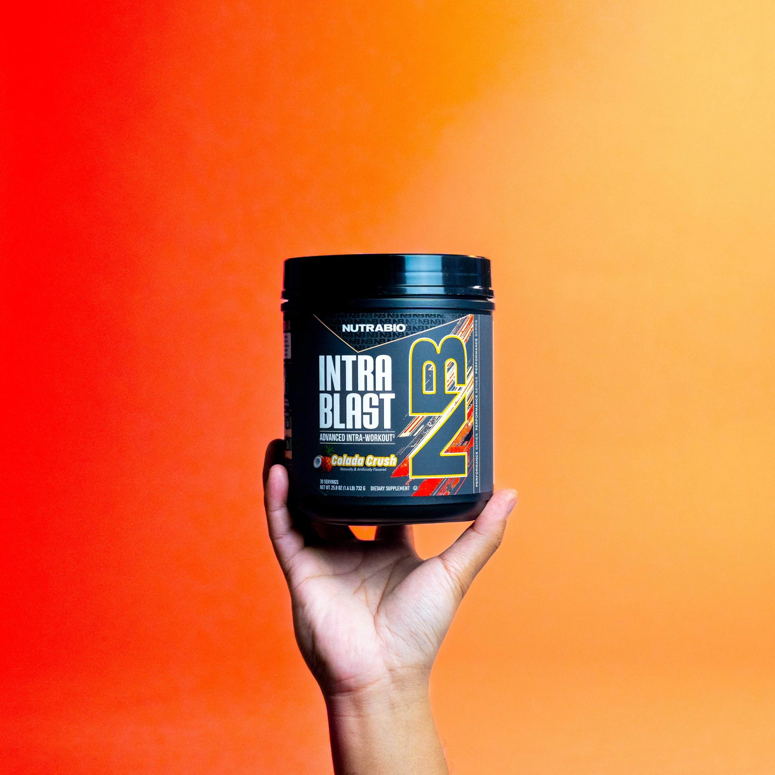 NutraBio Intra Blast Bcaa Powder Amino Acid Supplement, Electrolyte & Hydration Blend, Intra, Pre Workout & Muscle Recovery, 20g Eaa Amino Acids Powder, 5g Glutamine- Colada Crush, 30 Serving