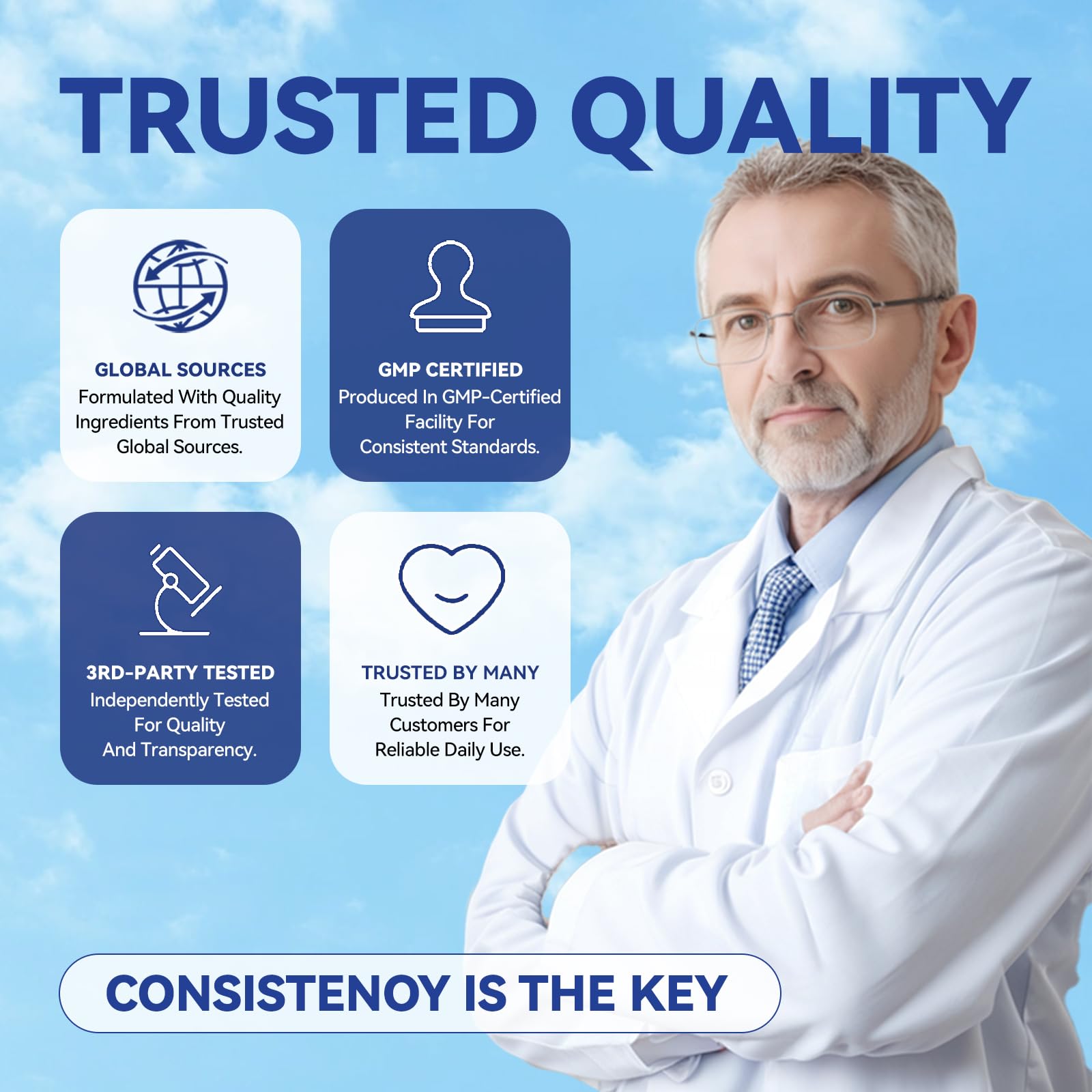 XKQ NAD Supplement, Liposomal NAD with Resveratrol｜NMN Supplement | NAD+ Supplement Resveratrol for Men & Women |, NAD Plus Supplement 910mg,60 Servings,Take 2 Daily