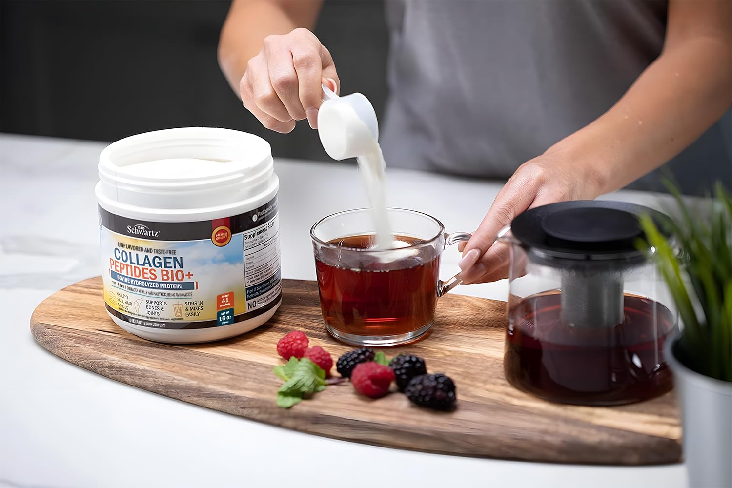 Multi Collagen Protein Powder for Men & Women - Grass Fed Collagen Peptides Powder for Women & Men with Types I & 3 plus Naturally Occurring Amino Acids - Hydrolyzed Easy to Mix & Unflavored (16oz)