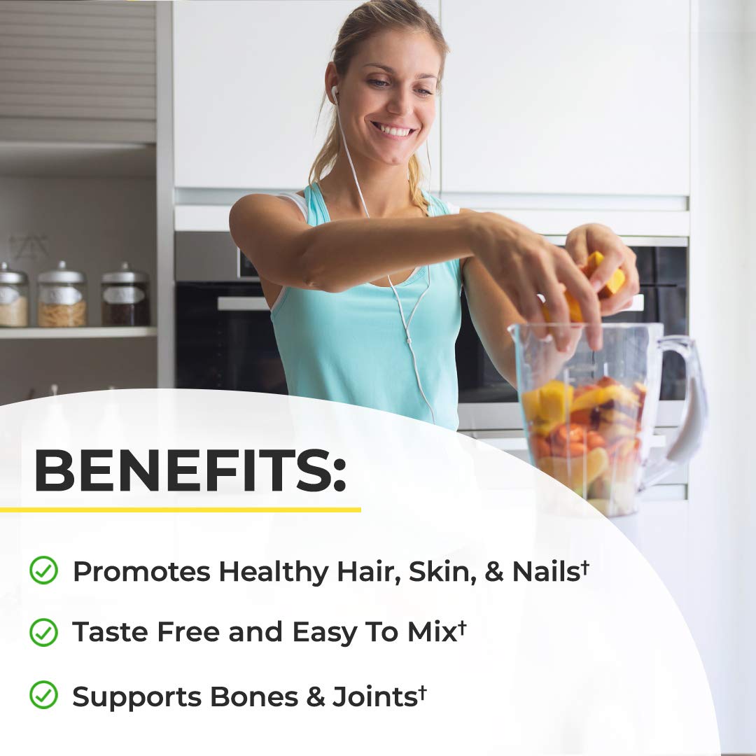 Multi Collagen Protein Powder for Men & Women - Grass Fed Collagen Peptides Powder for Women & Men with Types I & 3 plus Naturally Occurring Amino Acids - Hydrolyzed Easy to Mix & Unflavored (16oz)